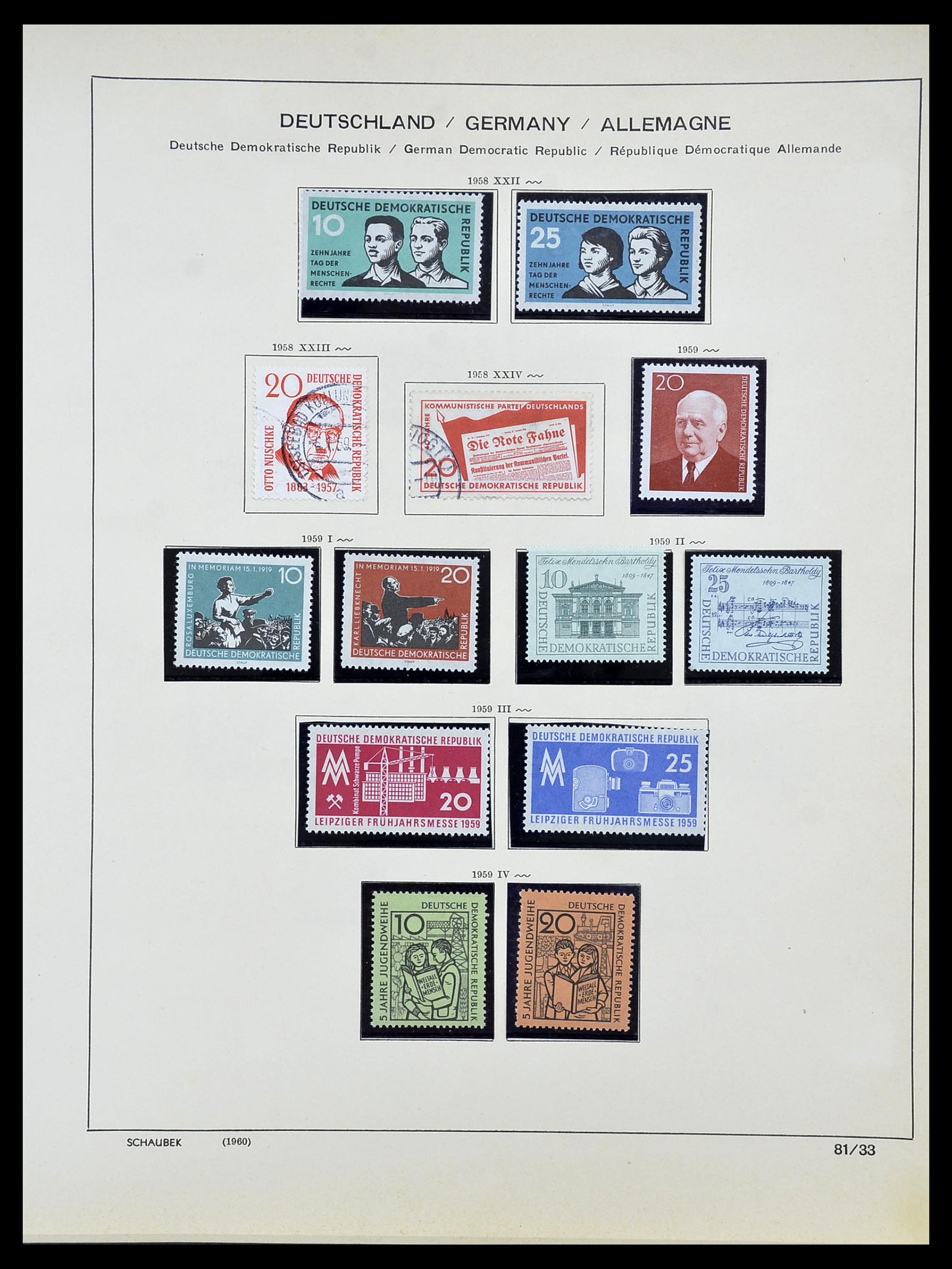 34608 033 - Stamp Collection 34608 Soviet Zone and GDR 1945-1972.