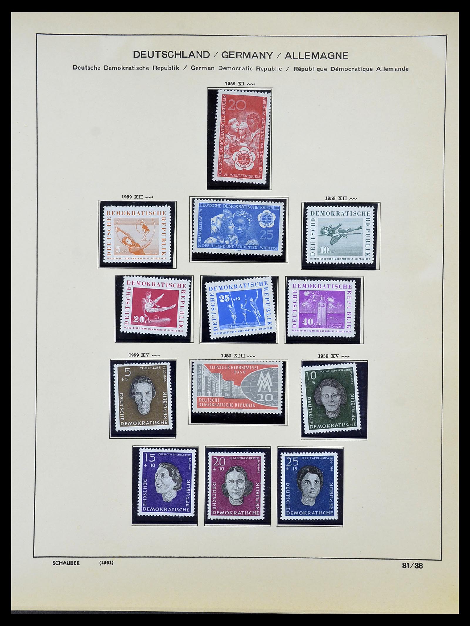 34608 036 - Stamp Collection 34608 Soviet Zone and GDR 1945-1972.