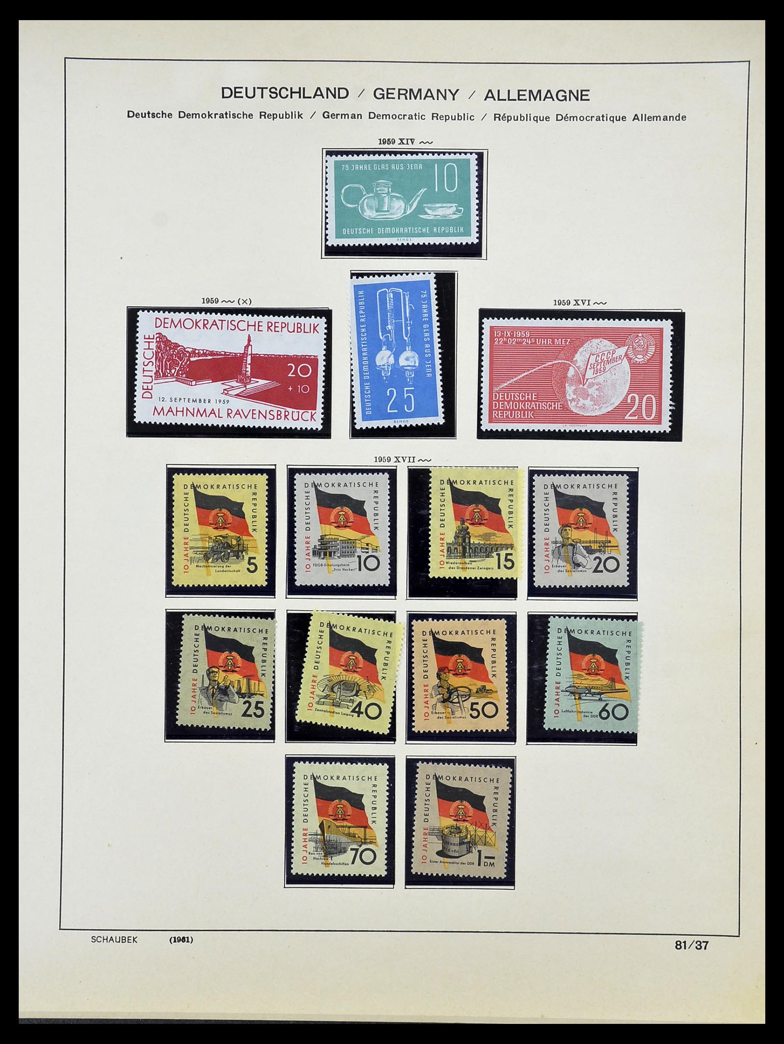 34608 037 - Stamp Collection 34608 Soviet Zone and GDR 1945-1972.