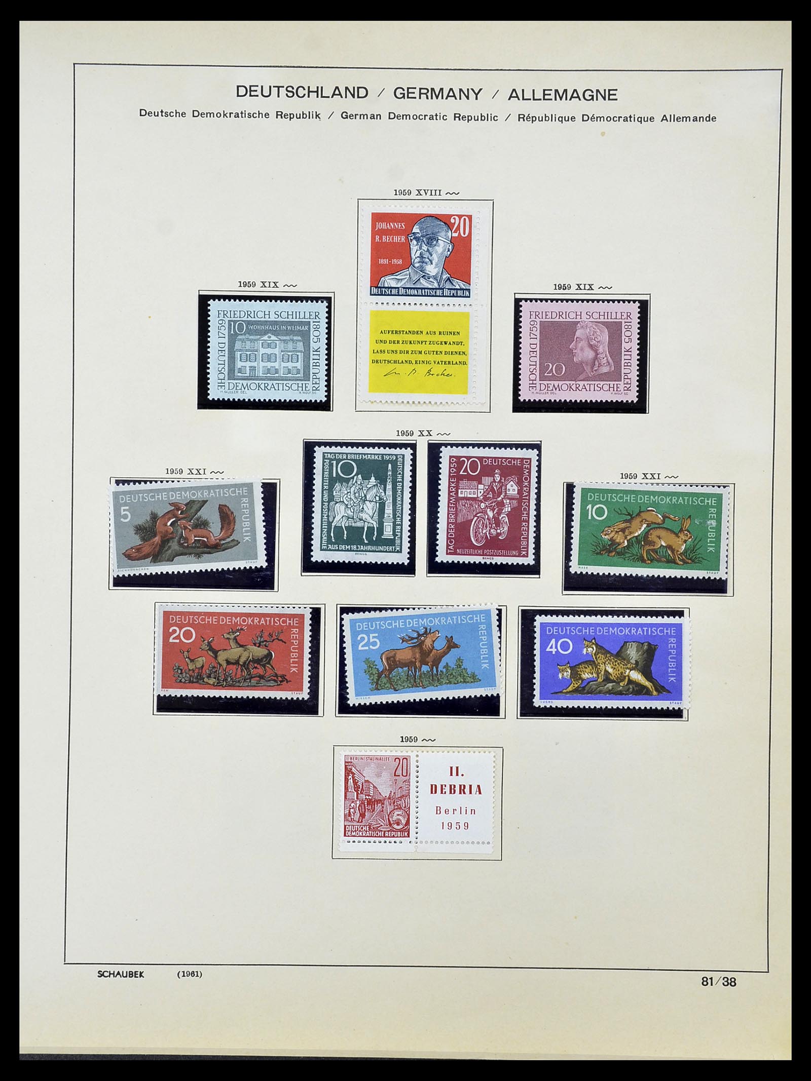 34608 038 - Postzegelverzameling 34608 Sovjet Zone en DDR 1945-1972.