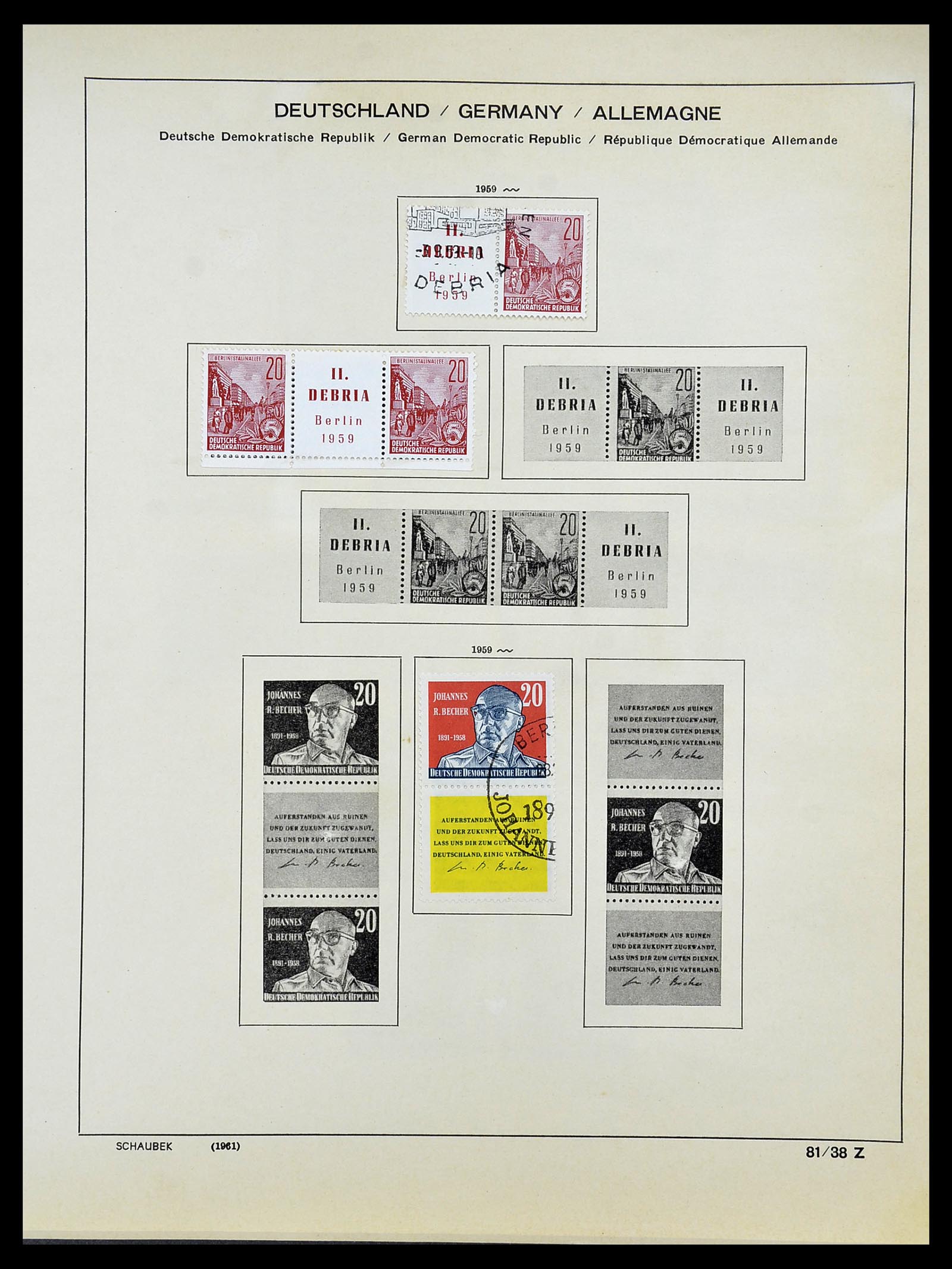 34608 039 - Postzegelverzameling 34608 Sovjet Zone en DDR 1945-1972.