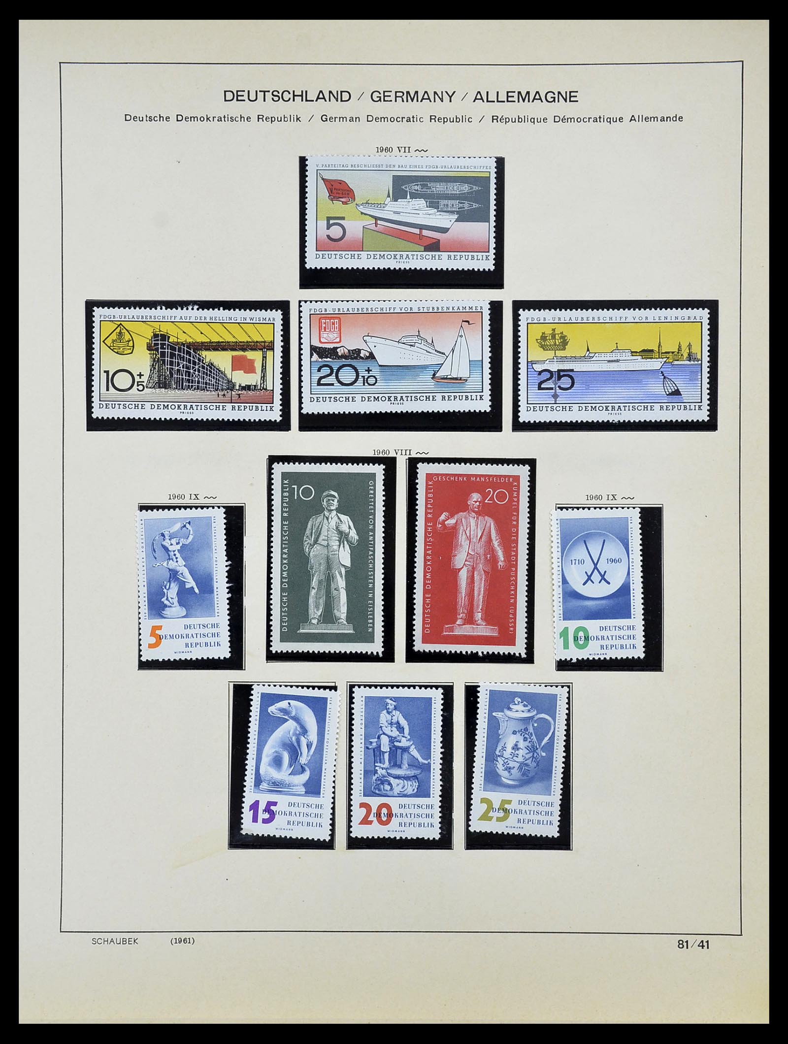 34608 042 - Stamp Collection 34608 Soviet Zone and GDR 1945-1972.