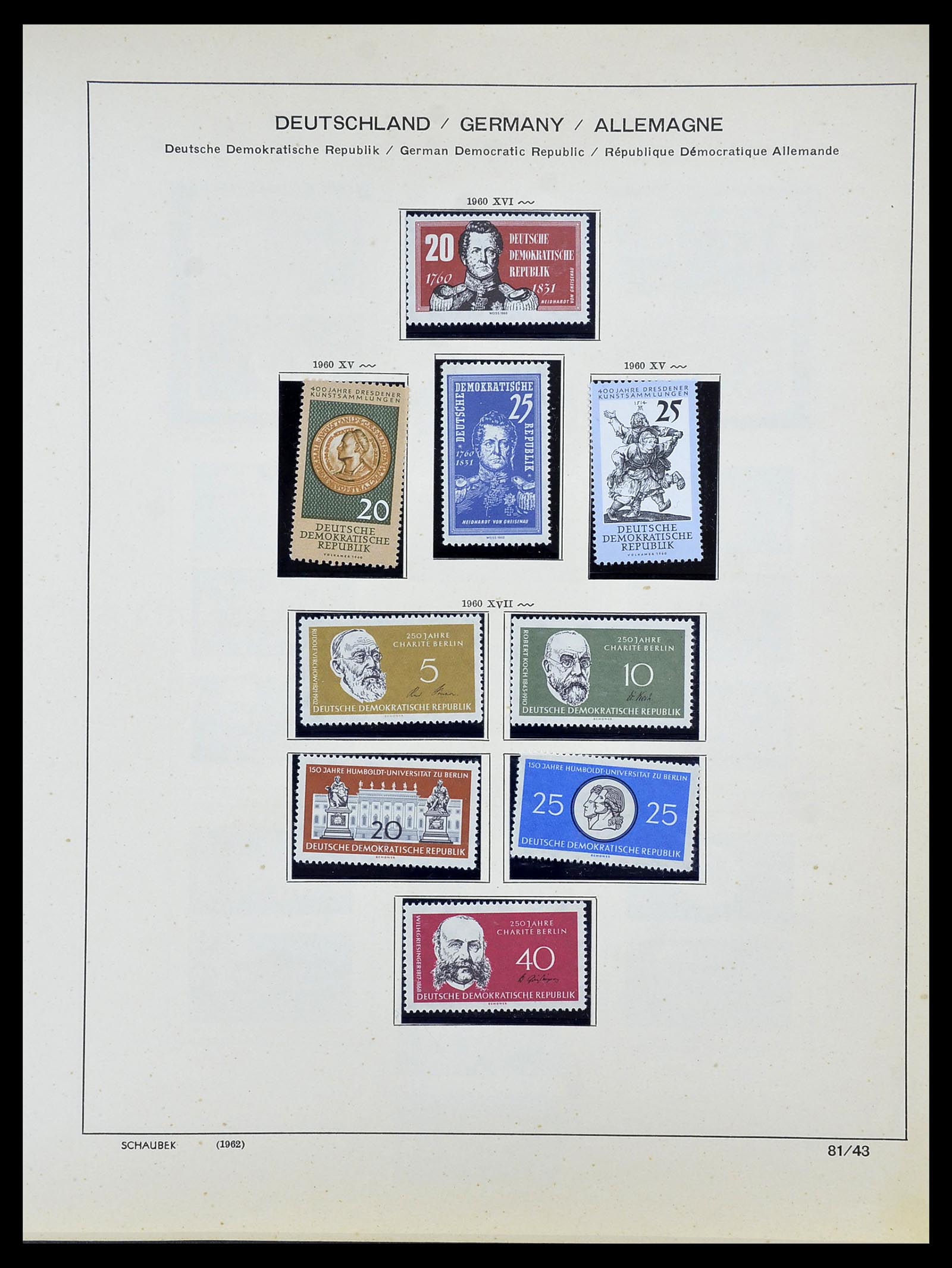 34608 044 - Postzegelverzameling 34608 Sovjet Zone en DDR 1945-1972.