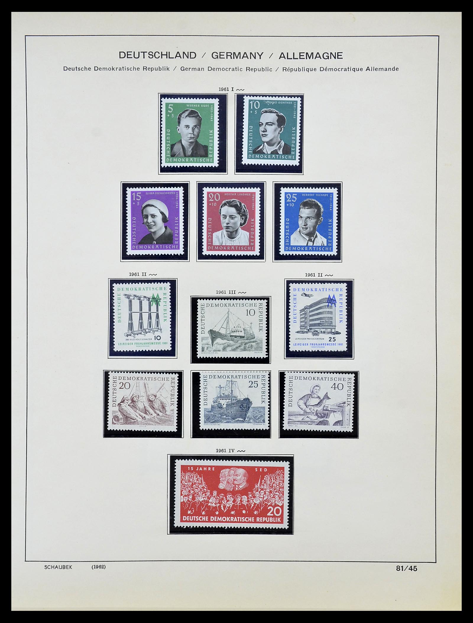 34608 047 - Postzegelverzameling 34608 Sovjet Zone en DDR 1945-1972.