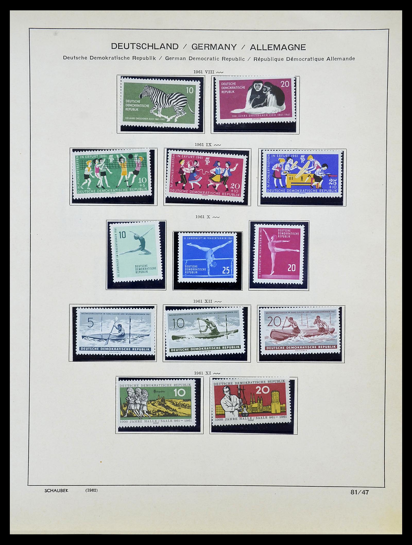 34608 050 - Postzegelverzameling 34608 Sovjet Zone en DDR 1945-1972.
