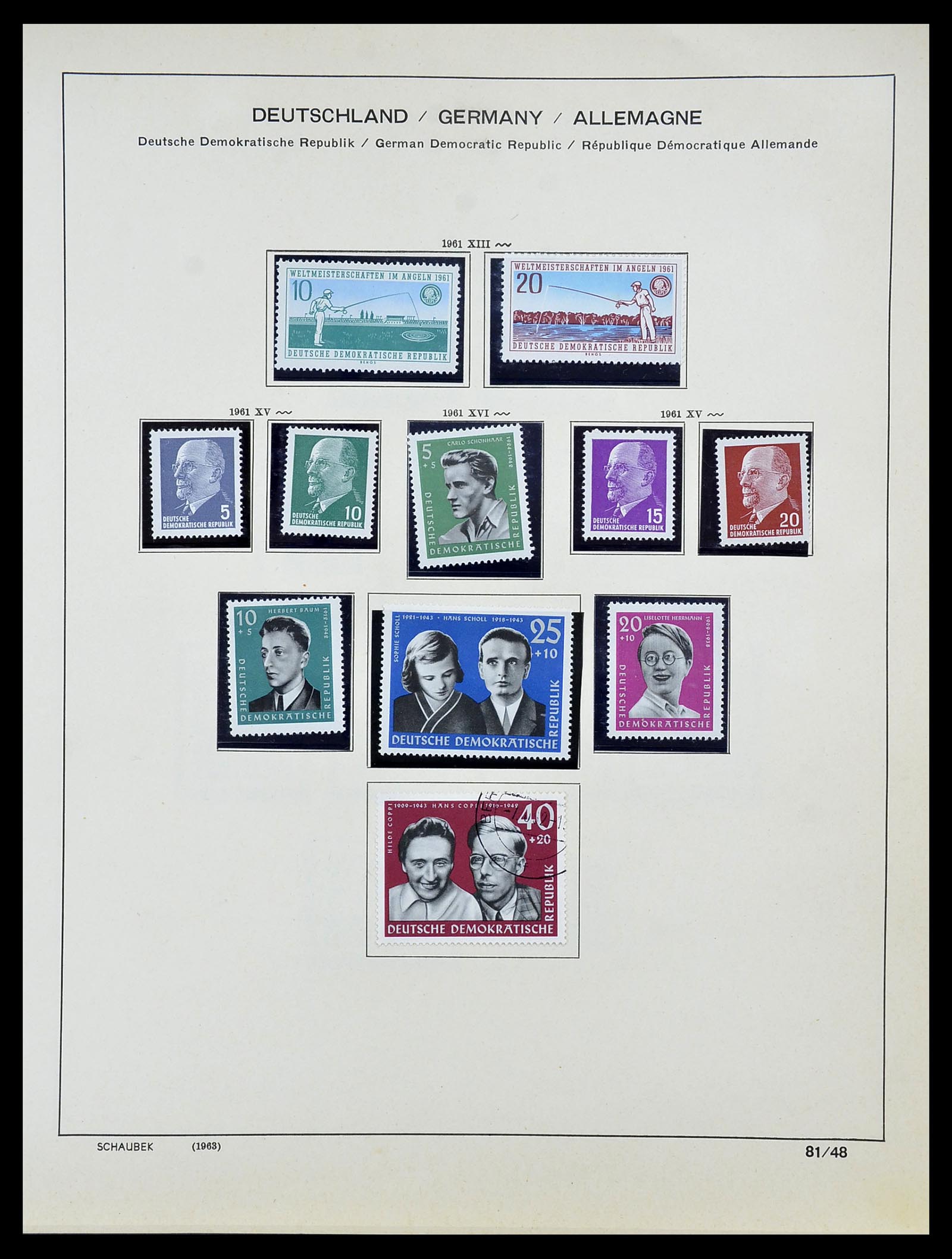 34608 051 - Postzegelverzameling 34608 Sovjet Zone en DDR 1945-1972.