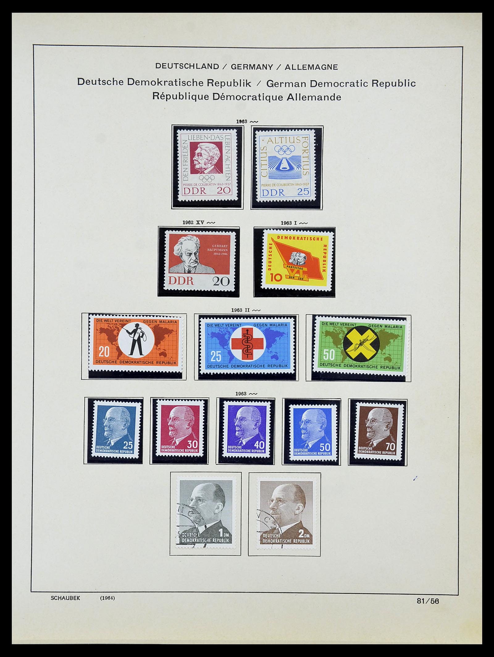 34608 060 - Postzegelverzameling 34608 Sovjet Zone en DDR 1945-1972.