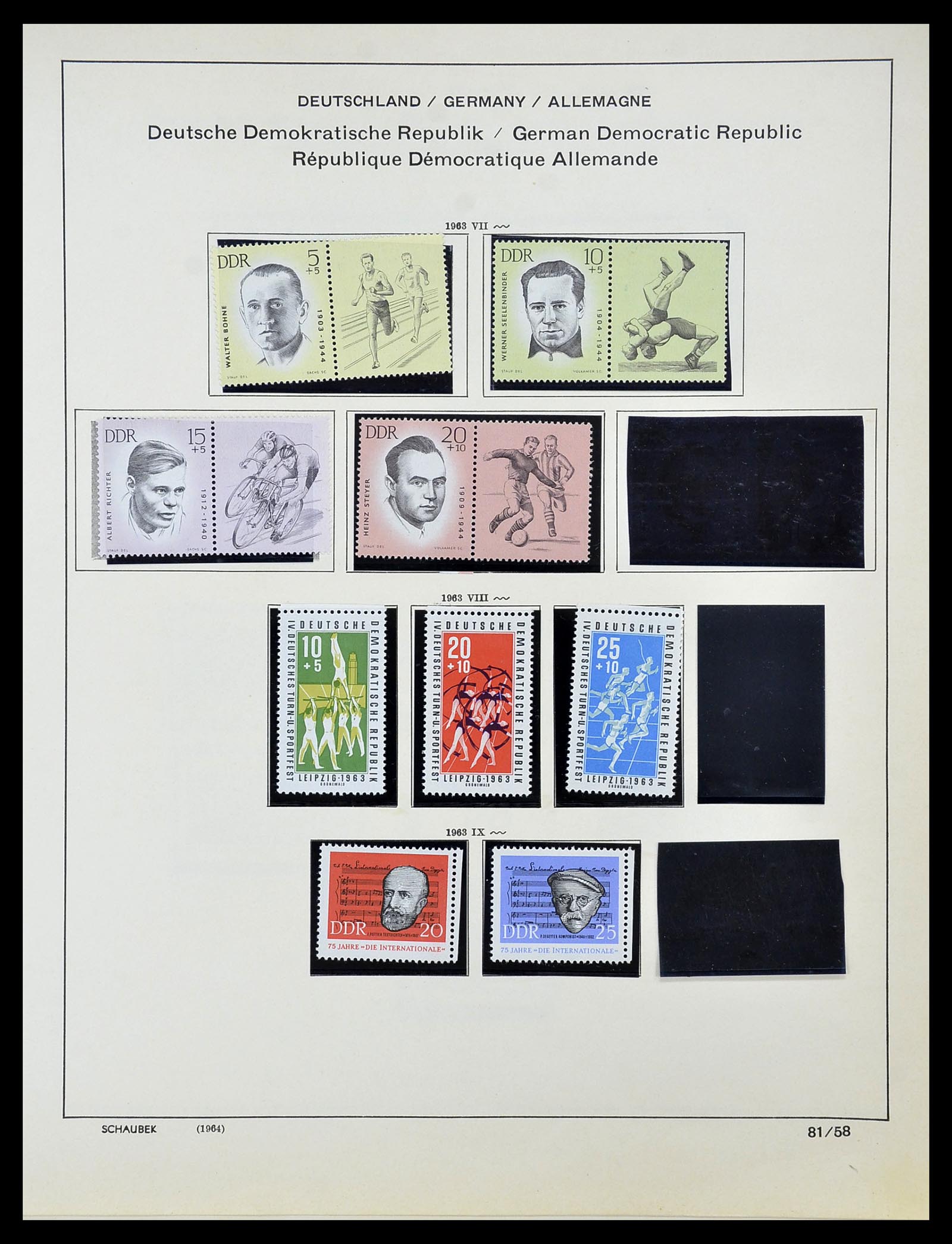 34608 062 - Postzegelverzameling 34608 Sovjet Zone en DDR 1945-1972.