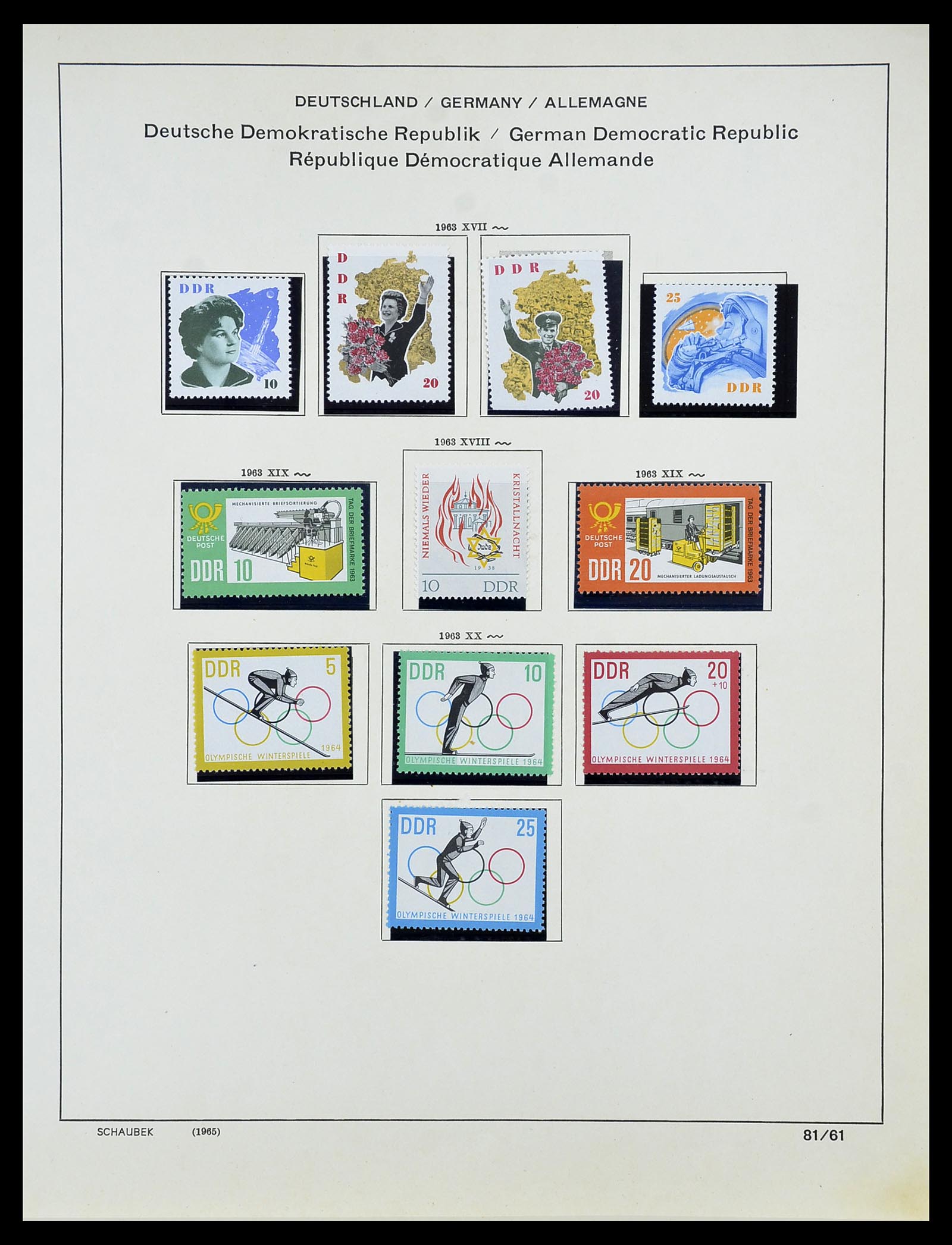 34608 065 - Postzegelverzameling 34608 Sovjet Zone en DDR 1945-1972.
