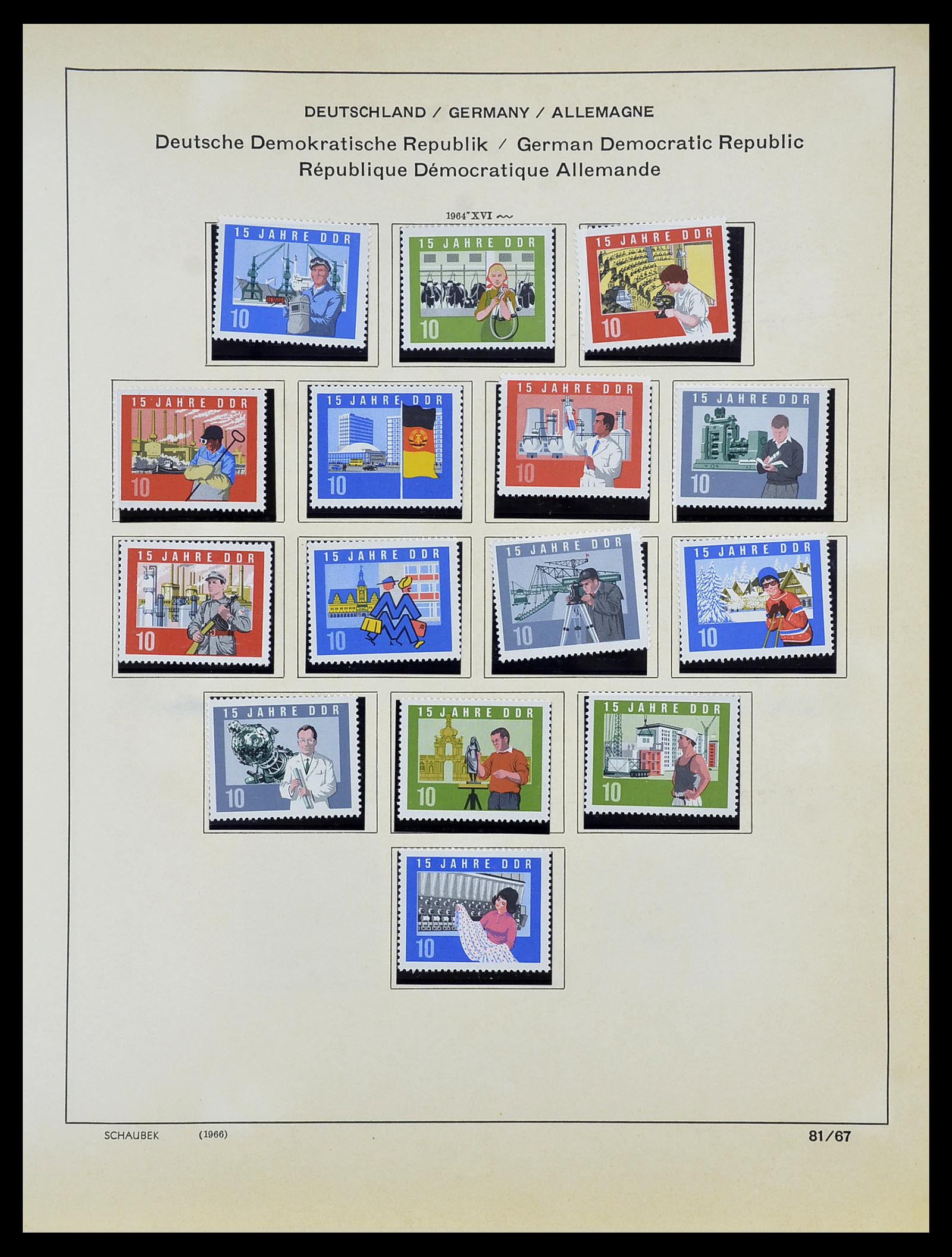 34608 073 - Postzegelverzameling 34608 Sovjet Zone en DDR 1945-1972.