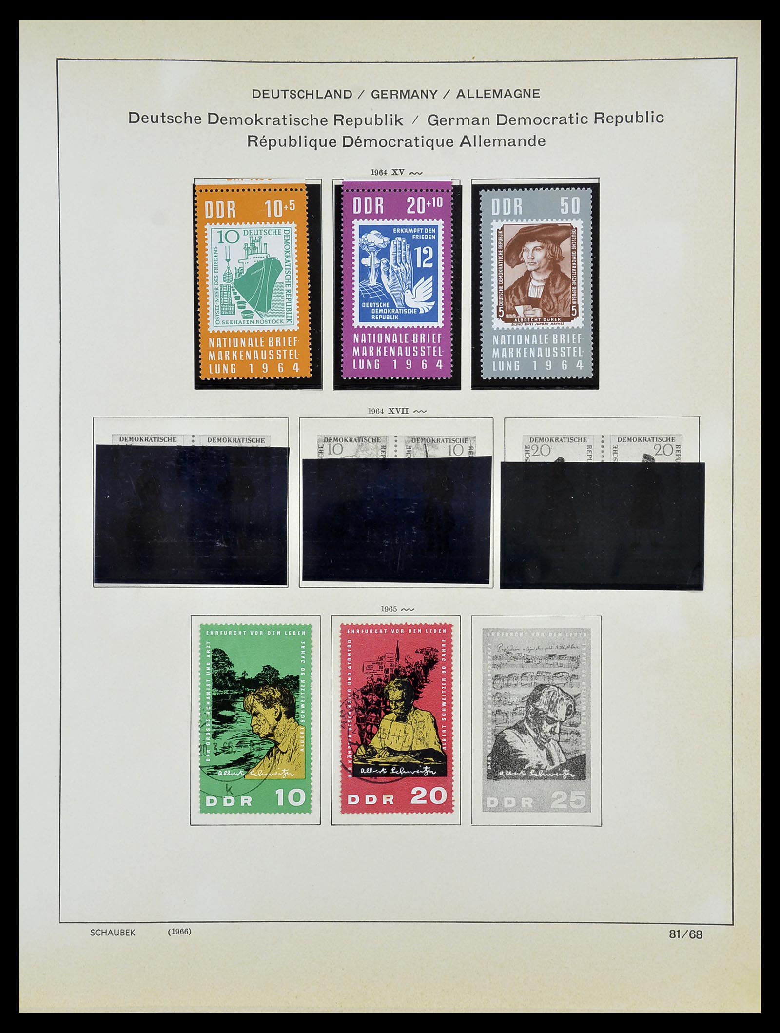 34608 074 - Postzegelverzameling 34608 Sovjet Zone en DDR 1945-1972.
