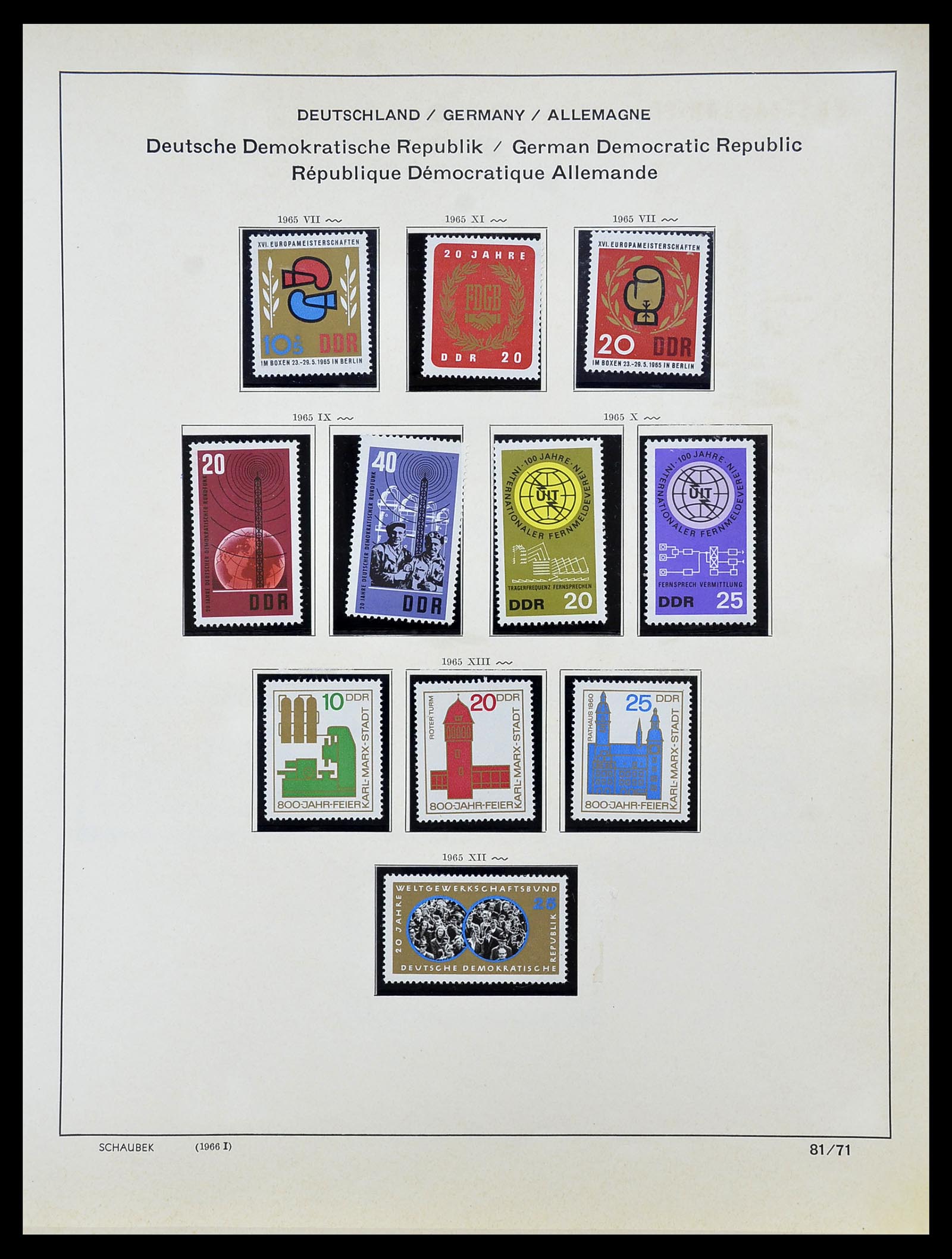 34608 077 - Postzegelverzameling 34608 Sovjet Zone en DDR 1945-1972.