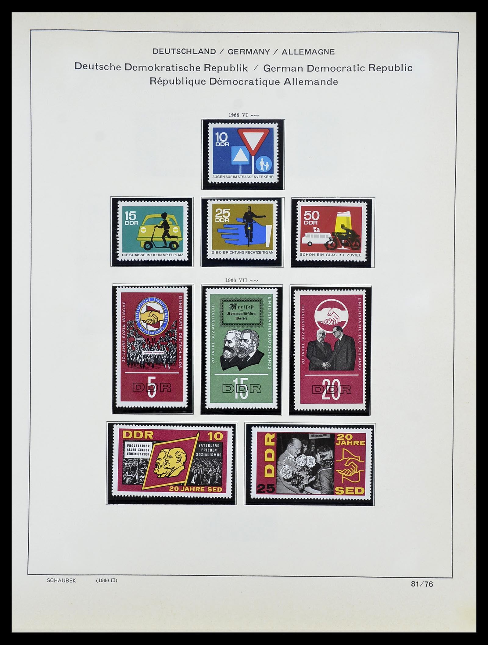 34608 082 - Postzegelverzameling 34608 Sovjet Zone en DDR 1945-1972.