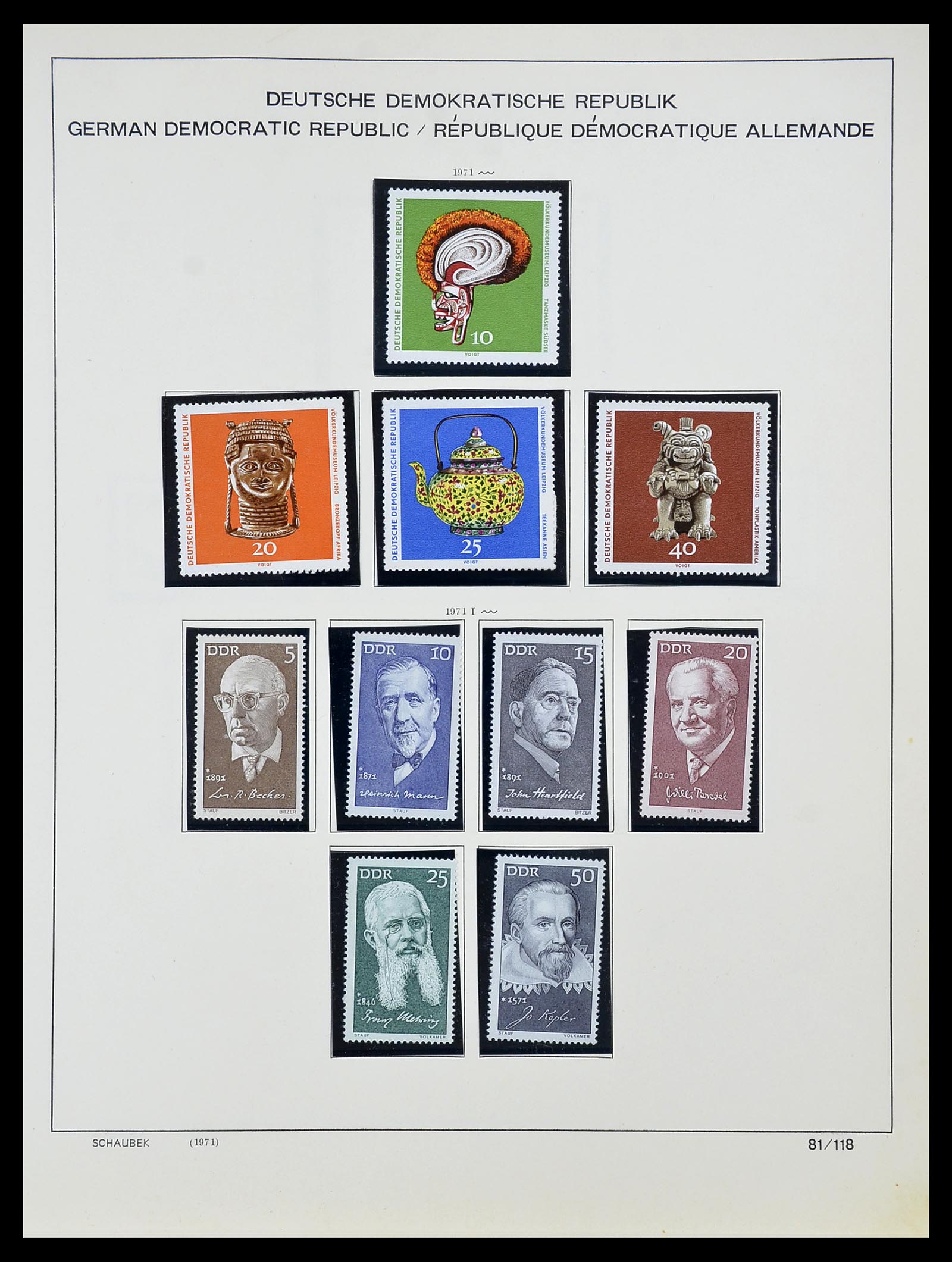 34608 124 - Postzegelverzameling 34608 Sovjet Zone en DDR 1945-1972.