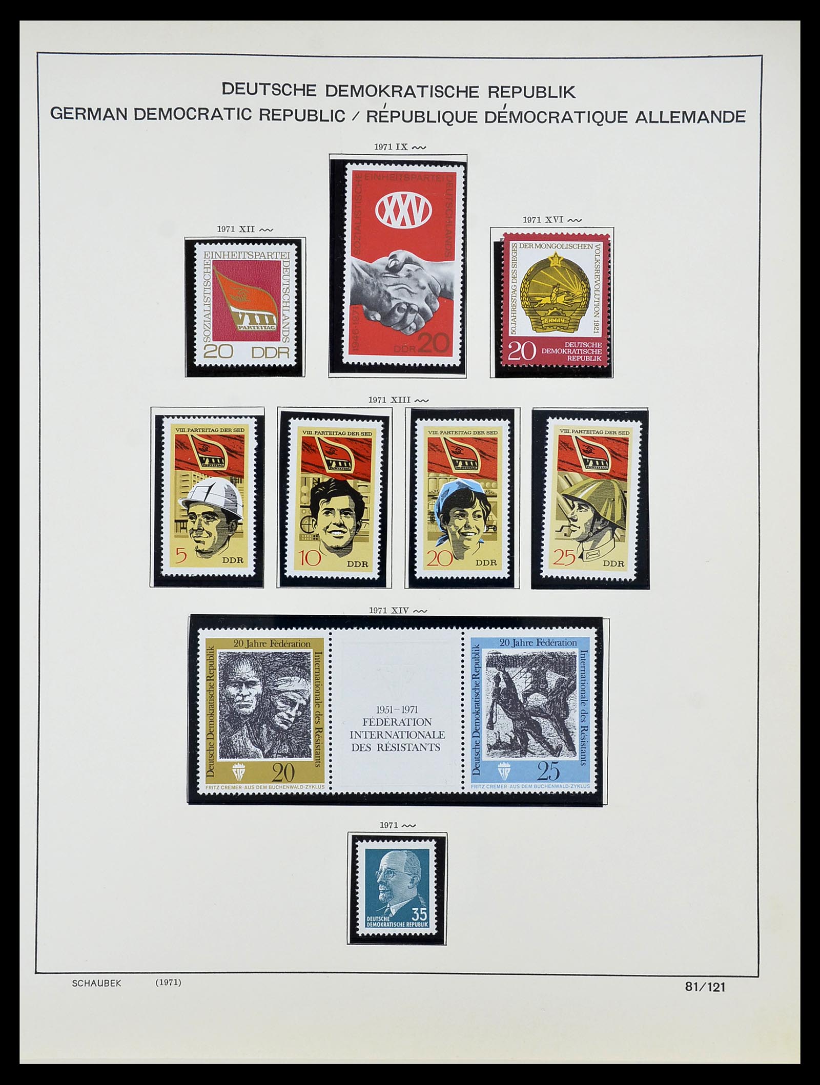 34608 127 - Postzegelverzameling 34608 Sovjet Zone en DDR 1945-1972.