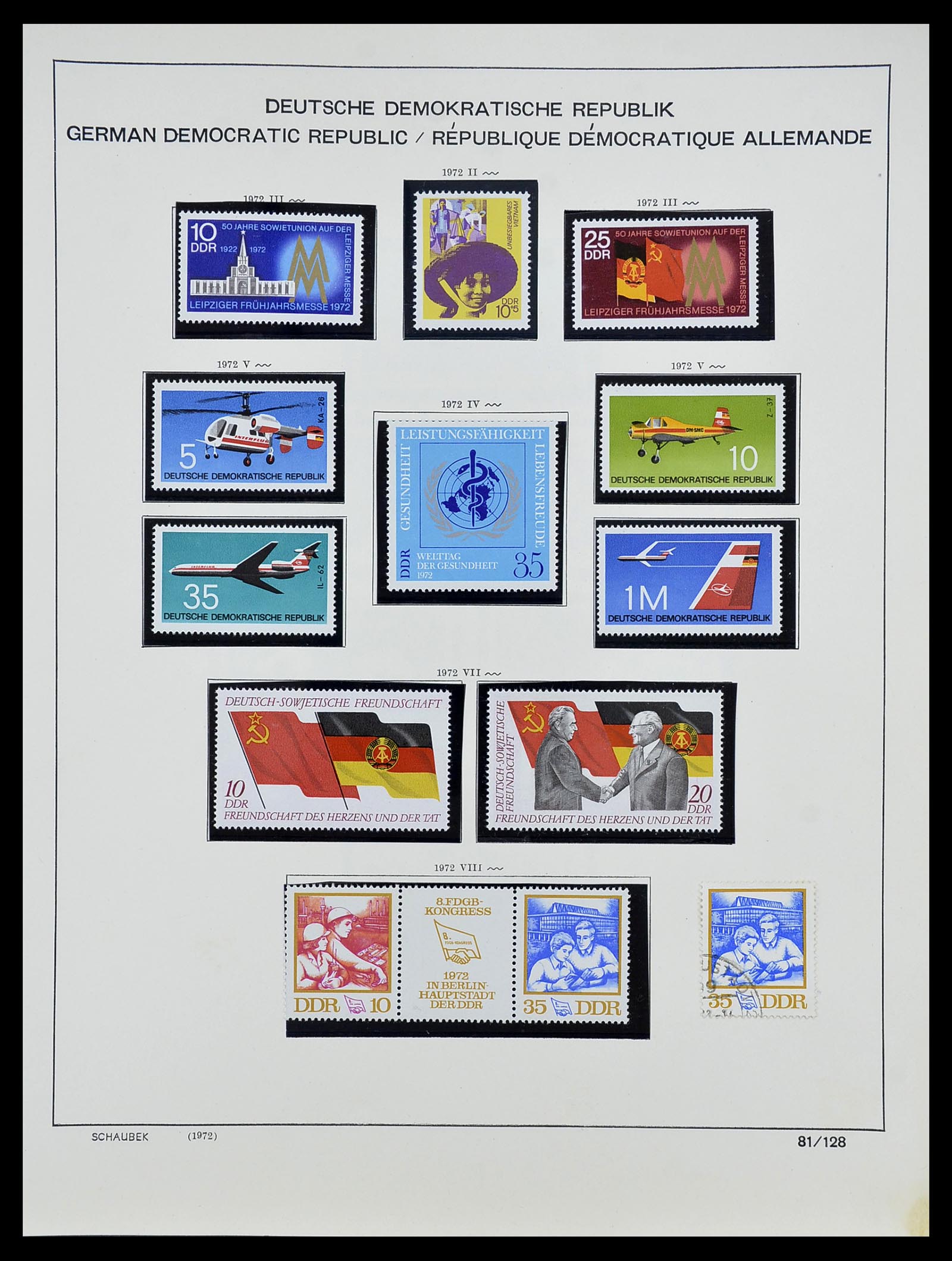 34608 134 - Postzegelverzameling 34608 Sovjet Zone en DDR 1945-1972.
