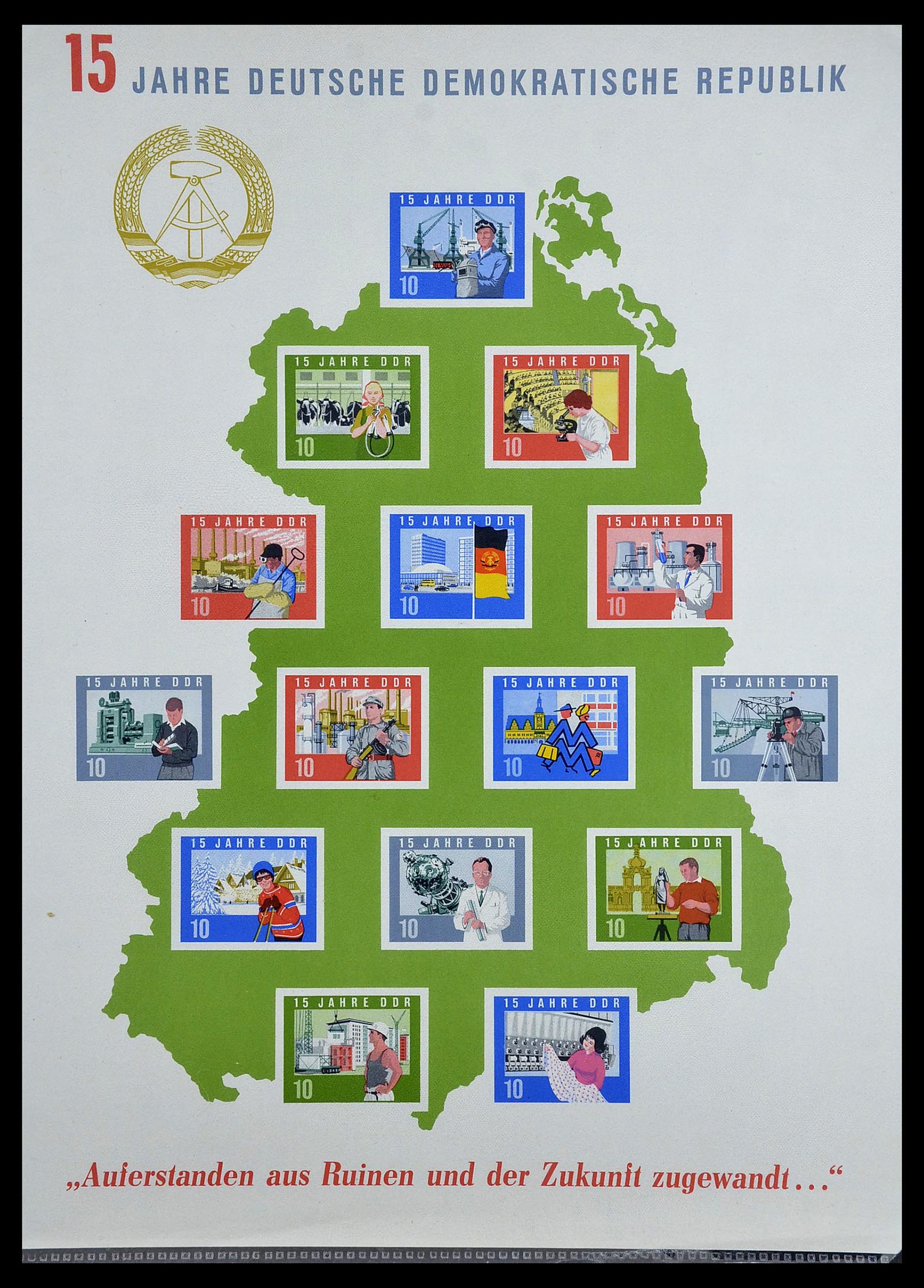 34608 148 - Postzegelverzameling 34608 Sovjet Zone en DDR 1945-1972.