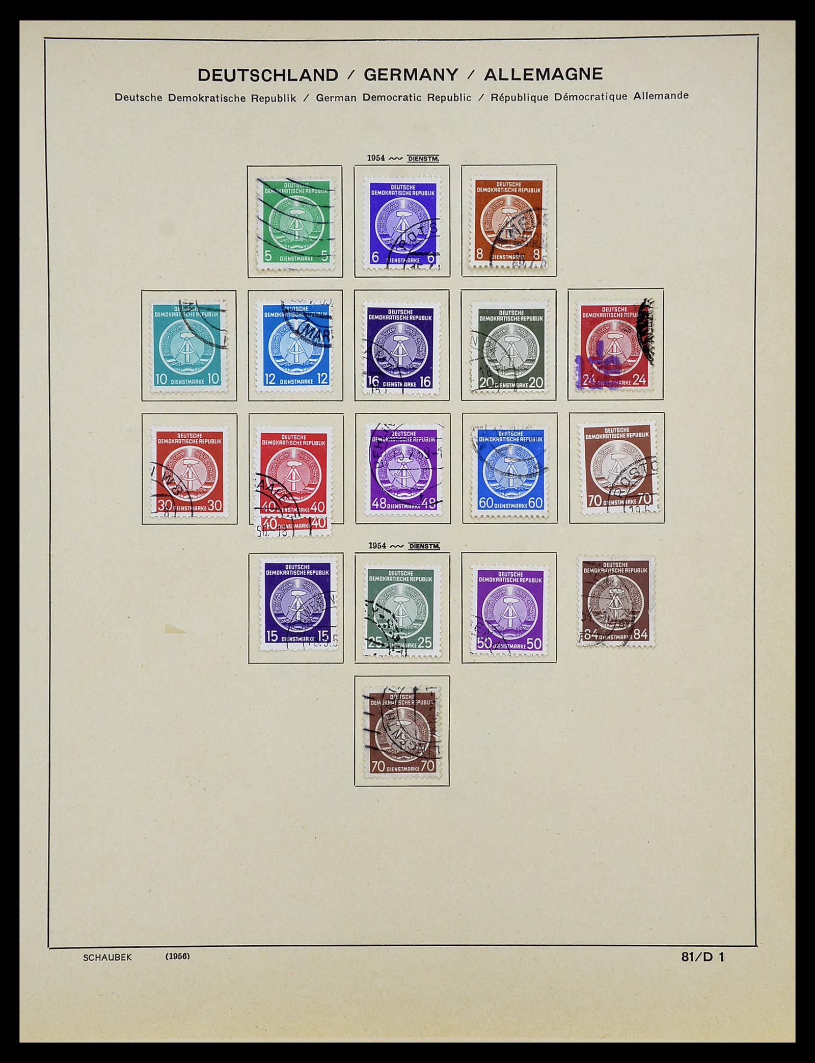 34608 170 - Postzegelverzameling 34608 Sovjet Zone en DDR 1945-1972.