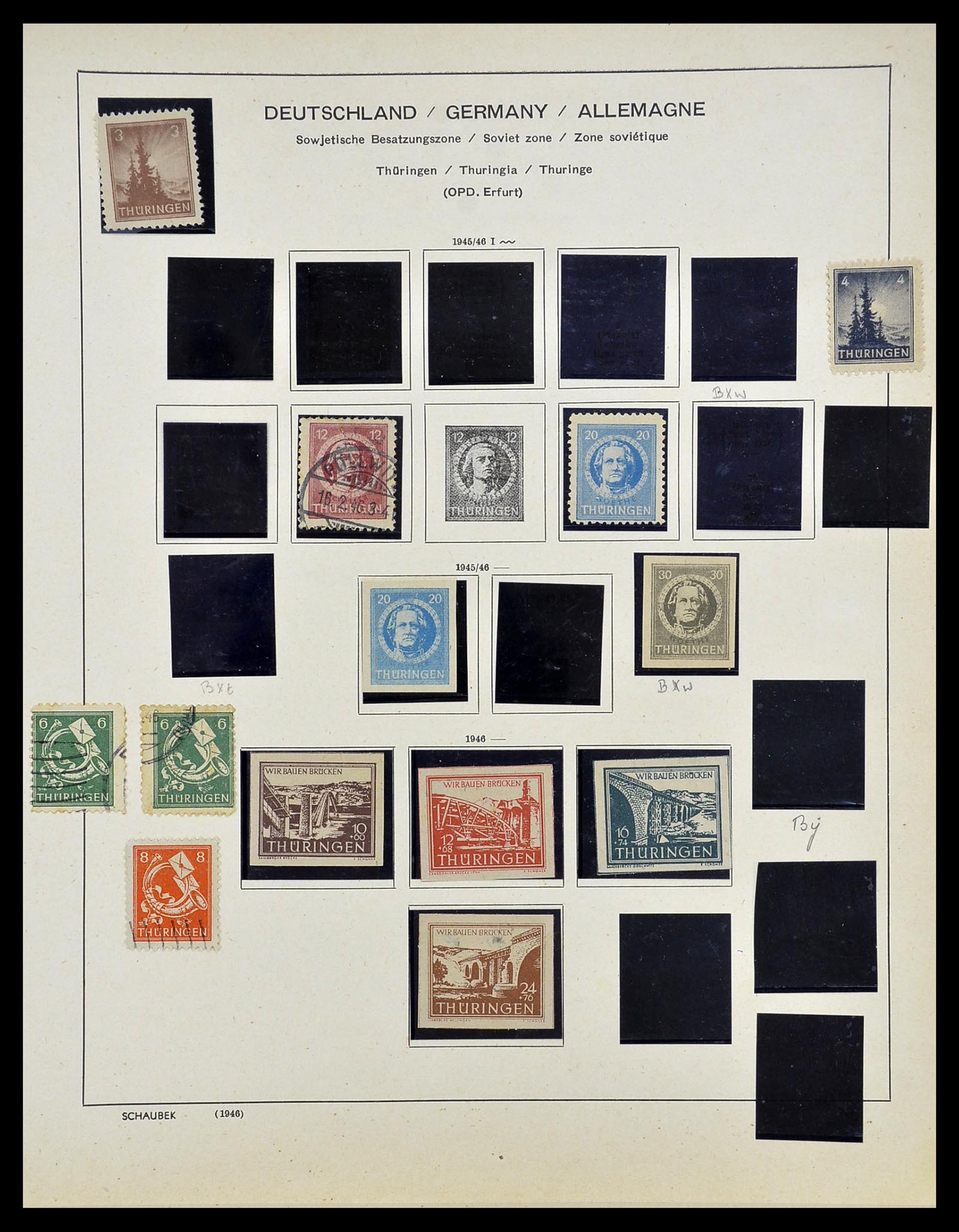 34608 185 - Postzegelverzameling 34608 Sovjet Zone en DDR 1945-1972.