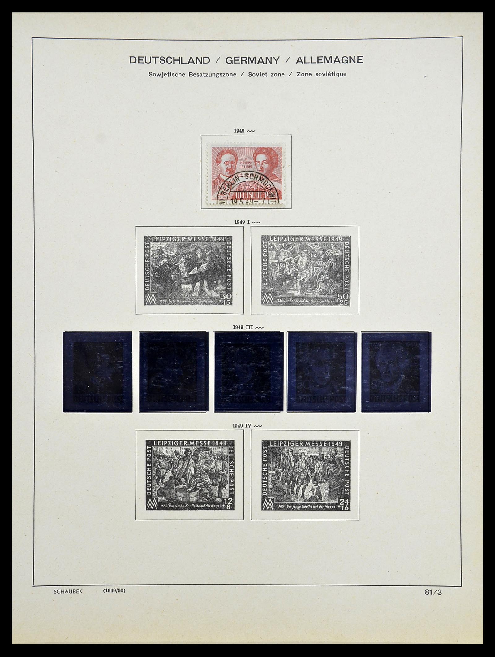 34608 188 - Postzegelverzameling 34608 Sovjet Zone en DDR 1945-1972.