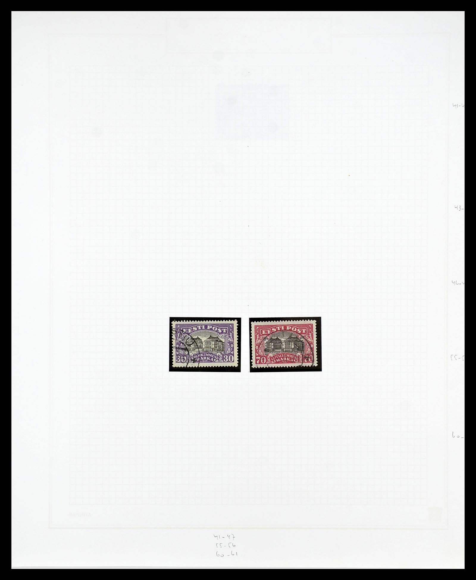 34609 007 - Postzegelverzameling 34609 Baltische Staten 1918-1990.