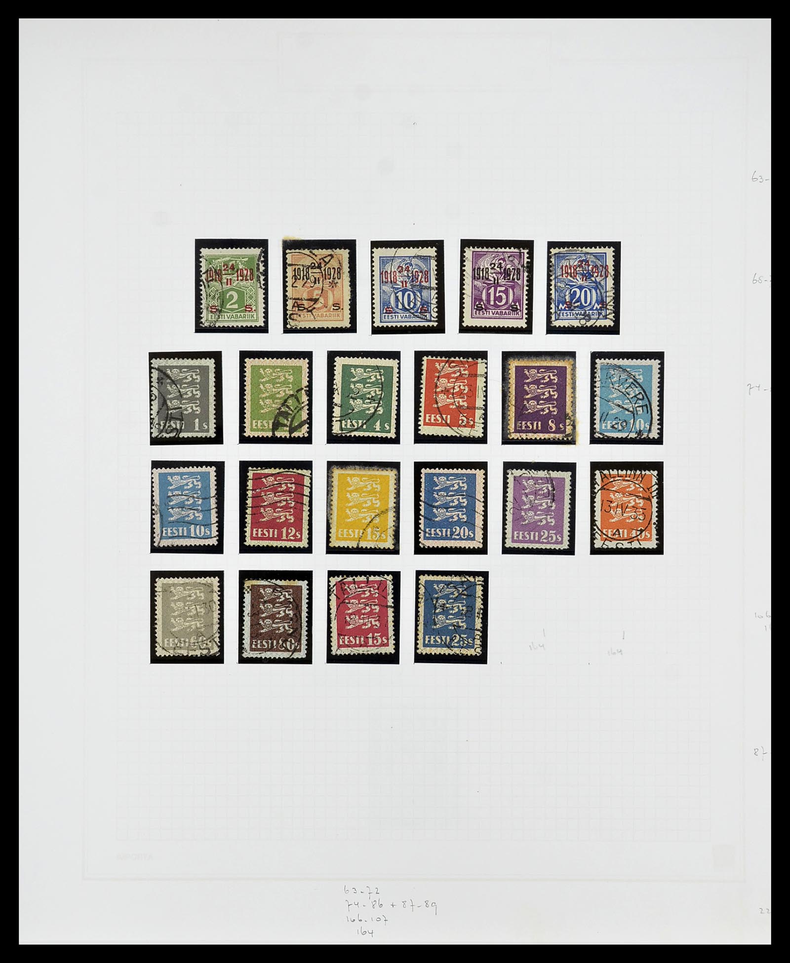 34609 009 - Stamp Collection 34609 Baltic States 1918-1990.