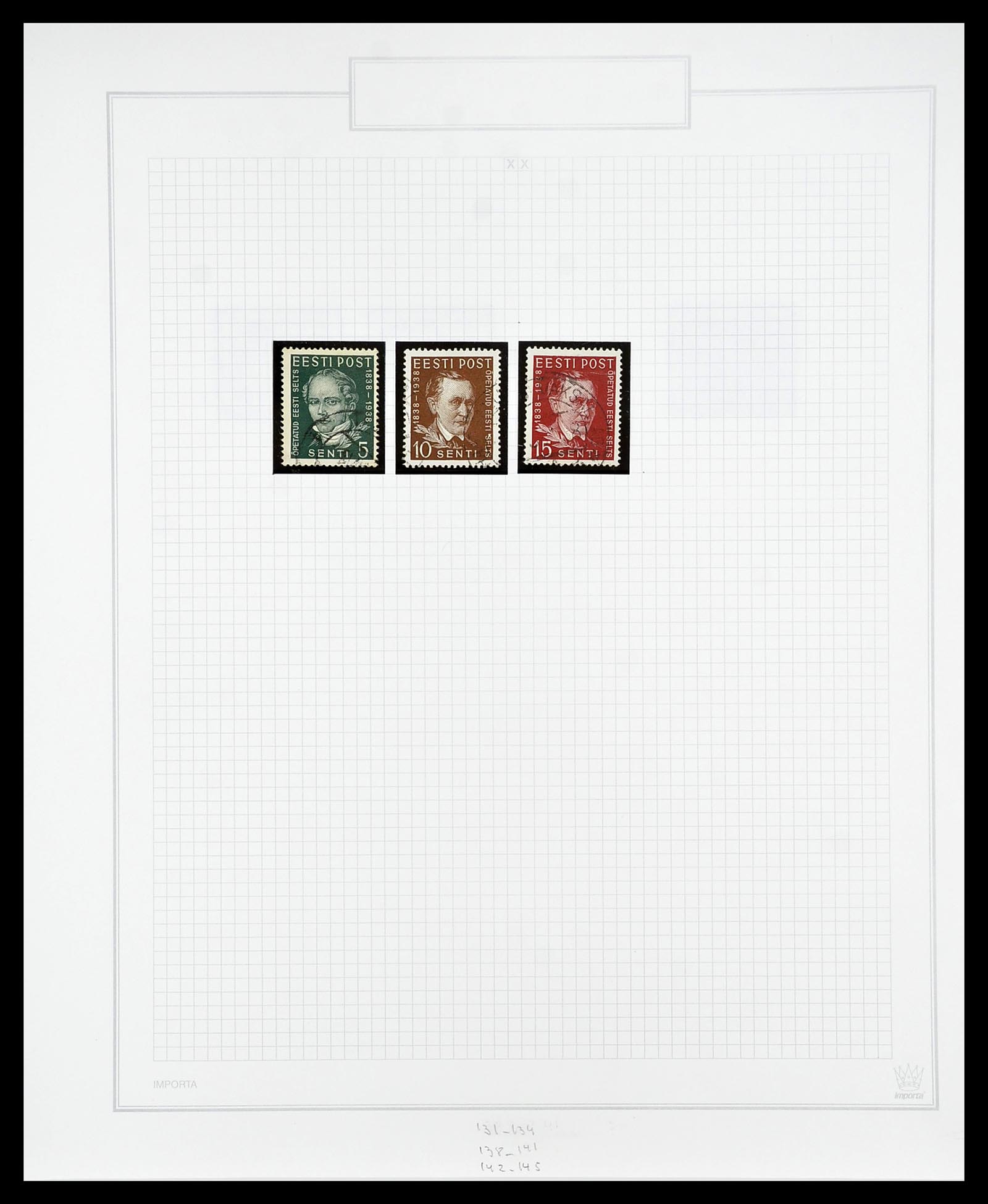 34609 012 - Postzegelverzameling 34609 Baltische Staten 1918-1990.