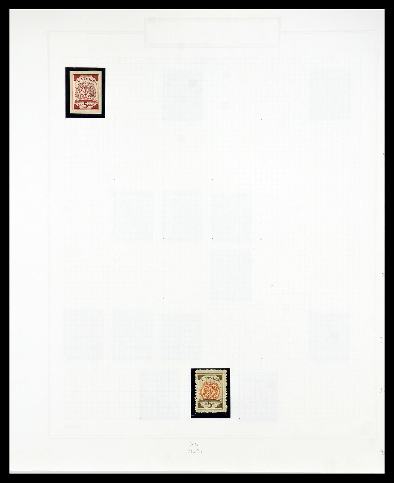 34609 016 - Postzegelverzameling 34609 Baltische Staten 1918-1990.