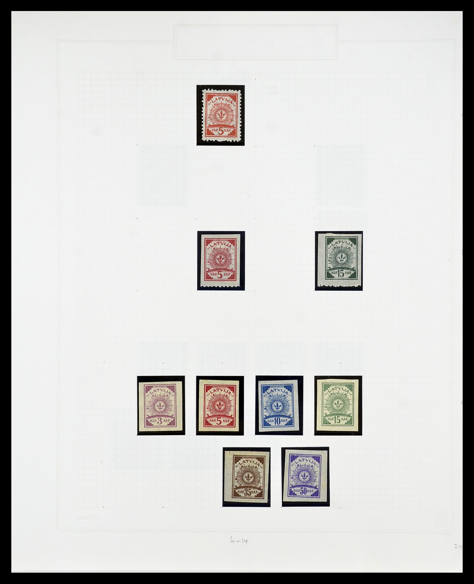 34609 018 - Postzegelverzameling 34609 Baltische Staten 1918-1990.