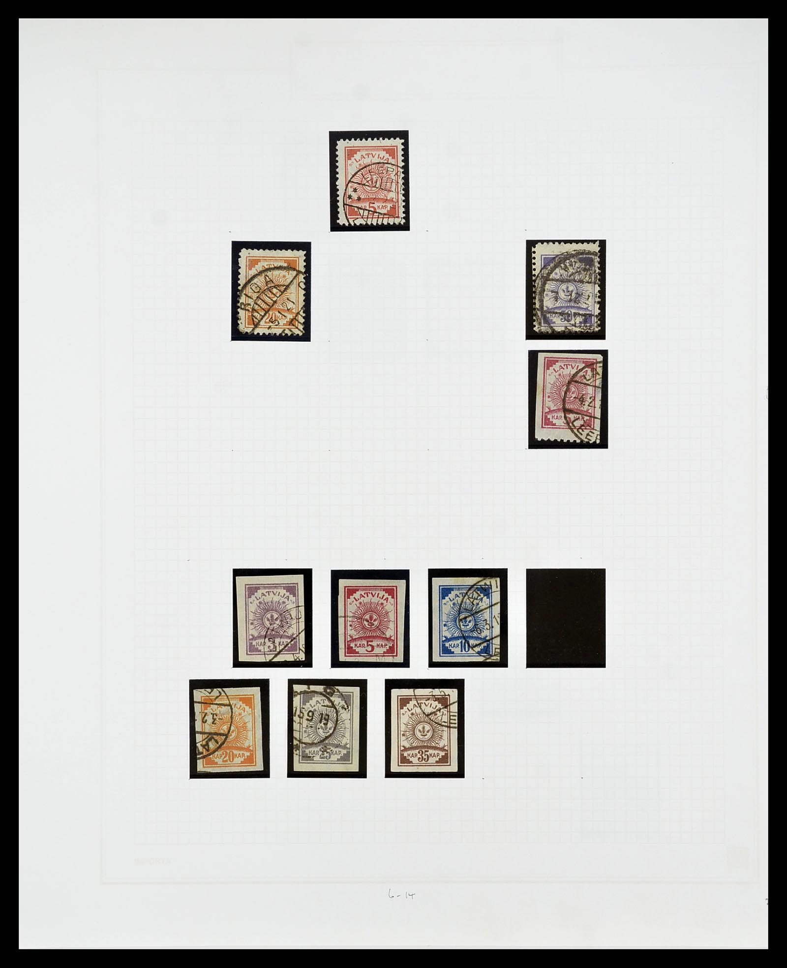 34609 019 - Postzegelverzameling 34609 Baltische Staten 1918-1990.