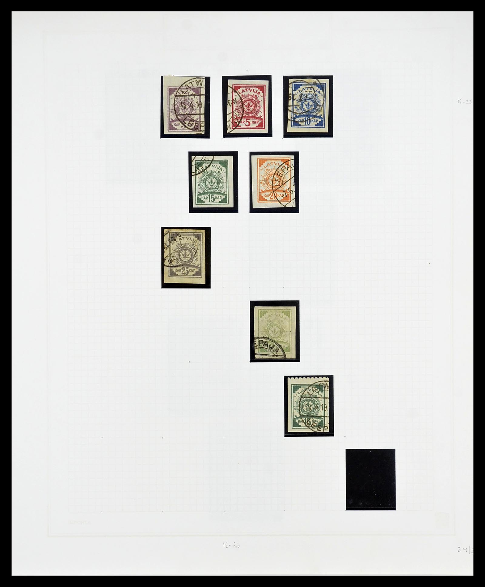 34609 021 - Postzegelverzameling 34609 Baltische Staten 1918-1990.