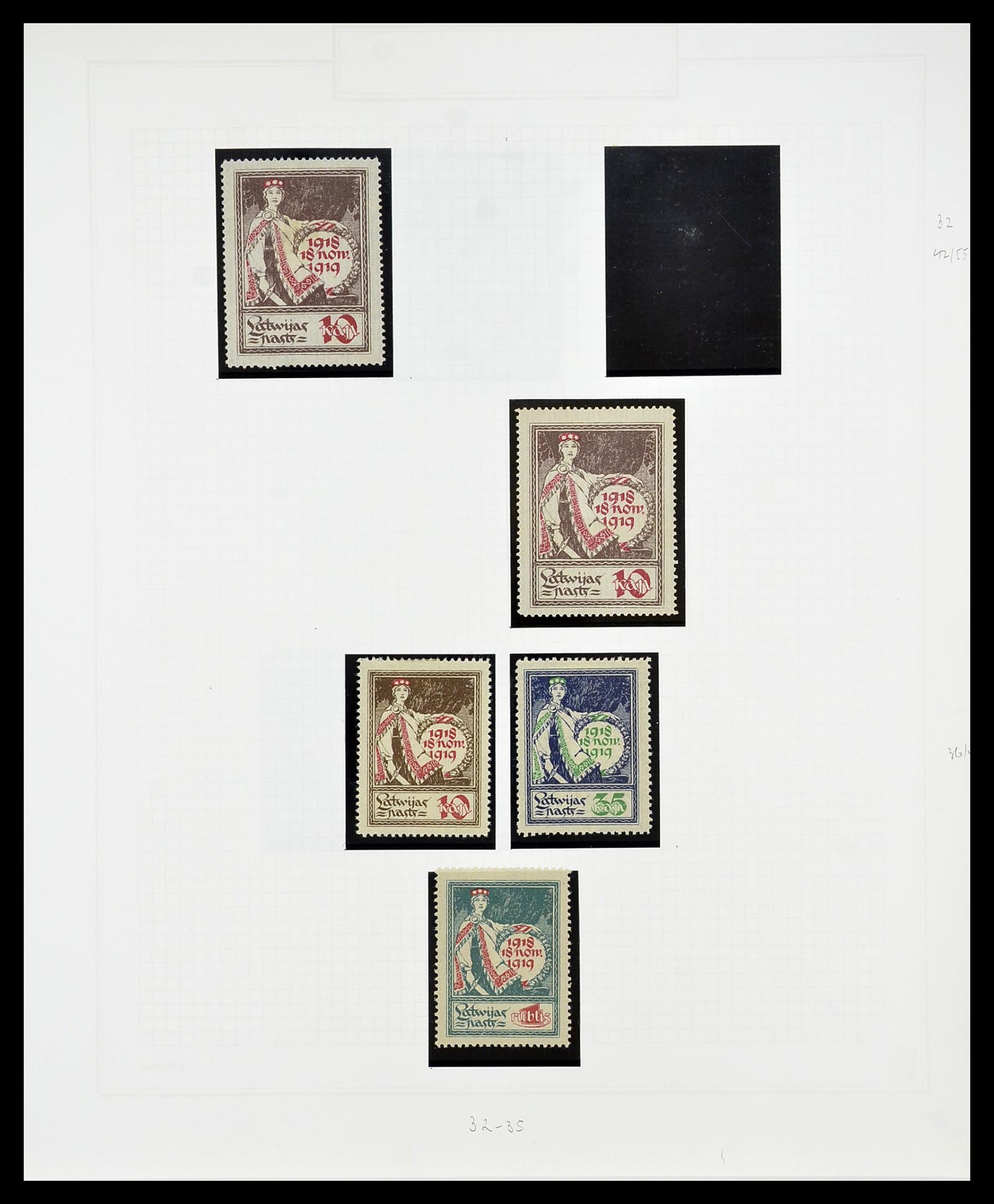 34609 022 - Postzegelverzameling 34609 Baltische Staten 1918-1990.