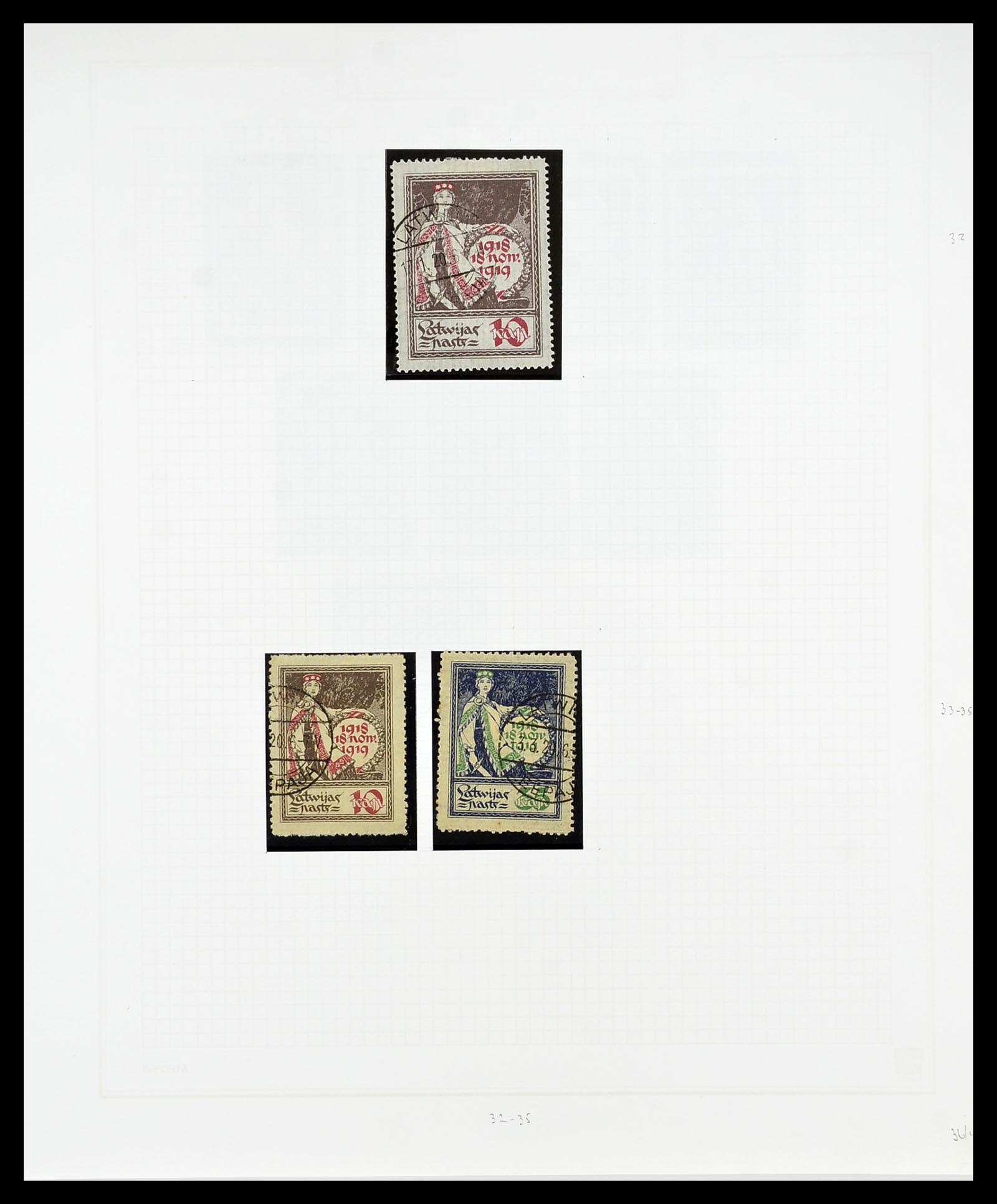 34609 023 - Postzegelverzameling 34609 Baltische Staten 1918-1990.