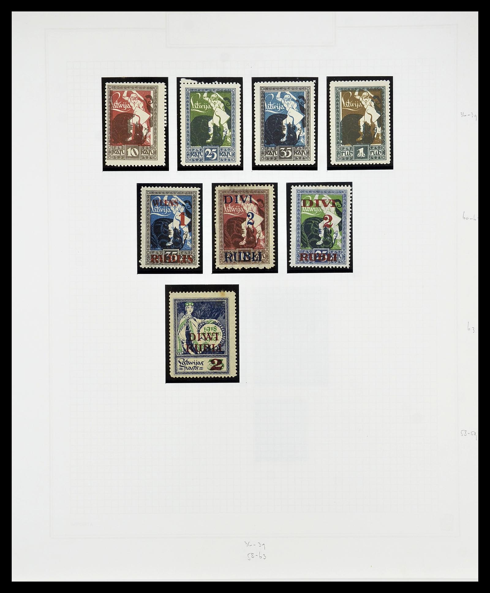 34609 024 - Postzegelverzameling 34609 Baltische Staten 1918-1990.