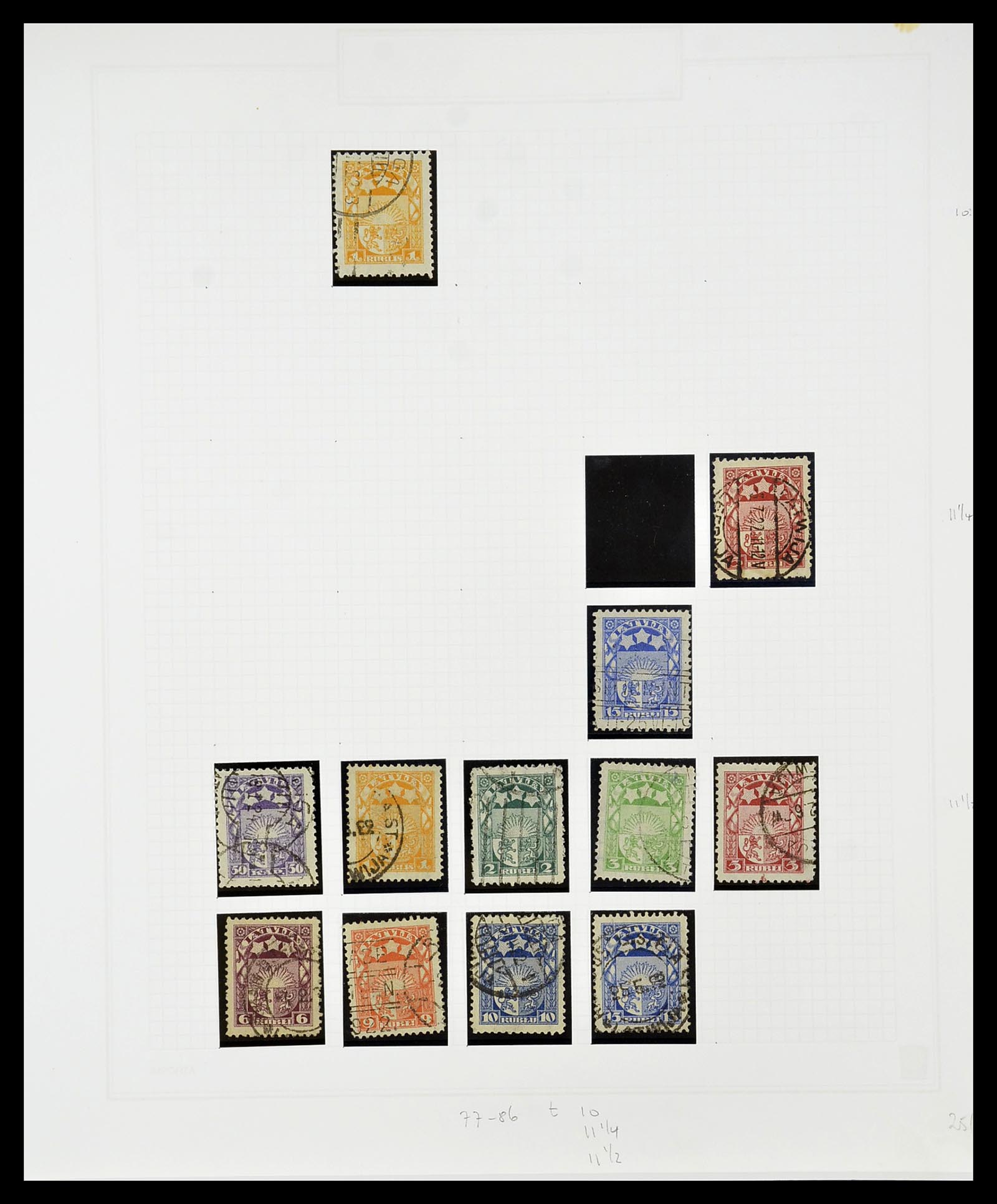 34609 032 - Postzegelverzameling 34609 Baltische Staten 1918-1990.