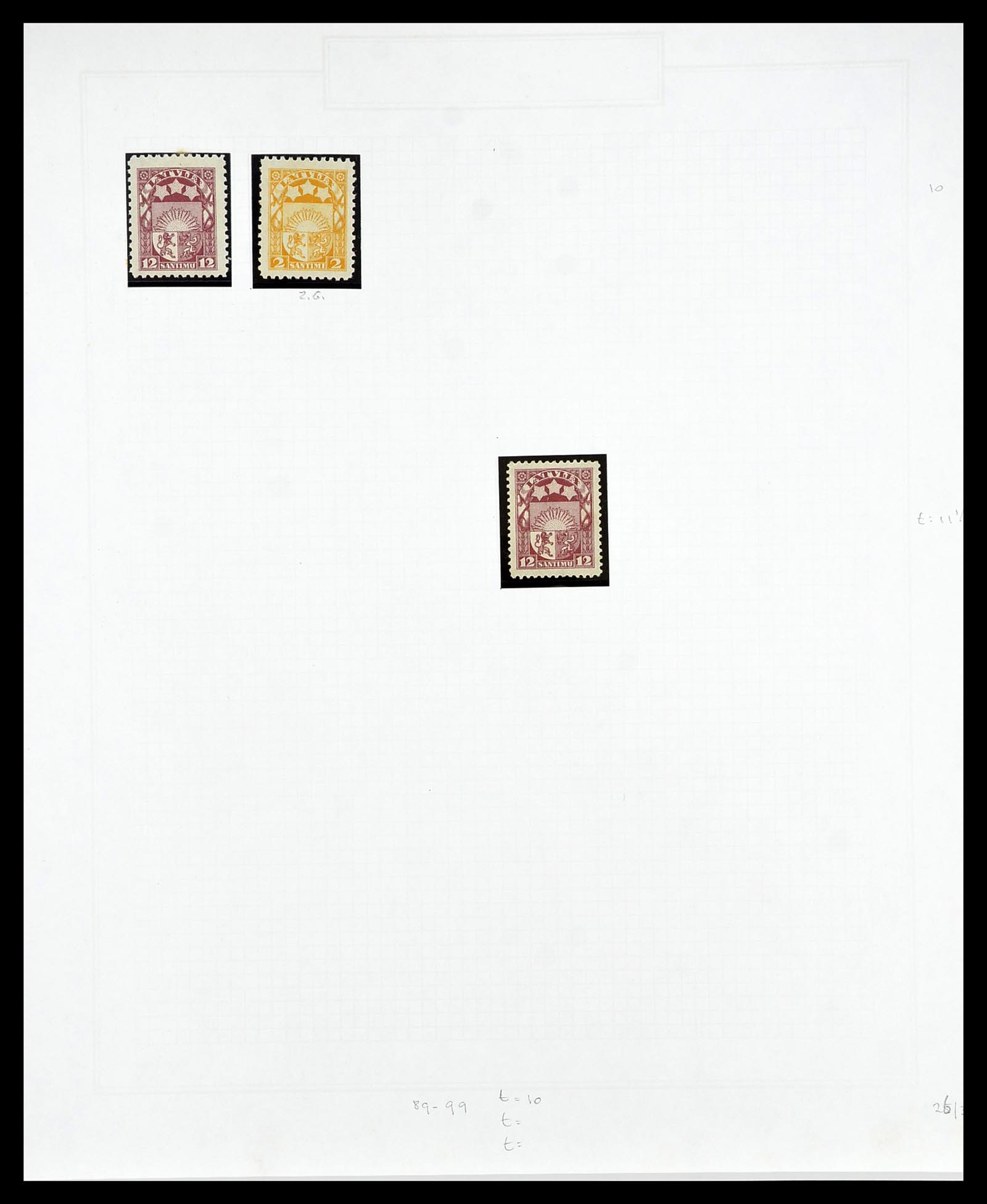 34609 033 - Postzegelverzameling 34609 Baltische Staten 1918-1990.