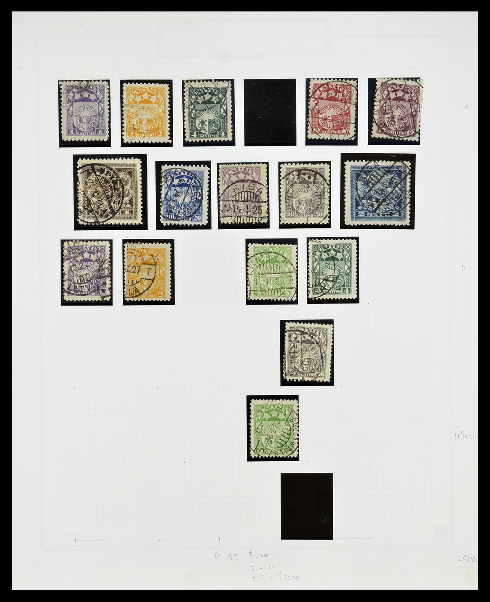 34609 034 - Postzegelverzameling 34609 Baltische Staten 1918-1990.