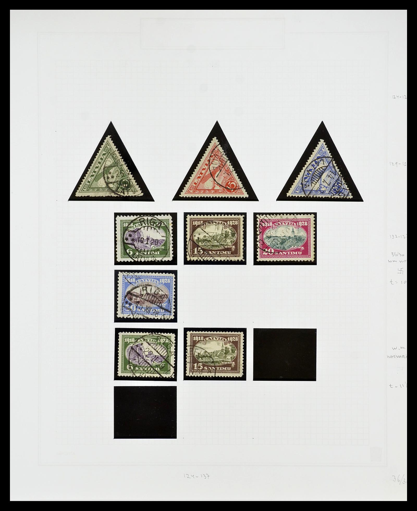 34609 045 - Postzegelverzameling 34609 Baltische Staten 1918-1990.