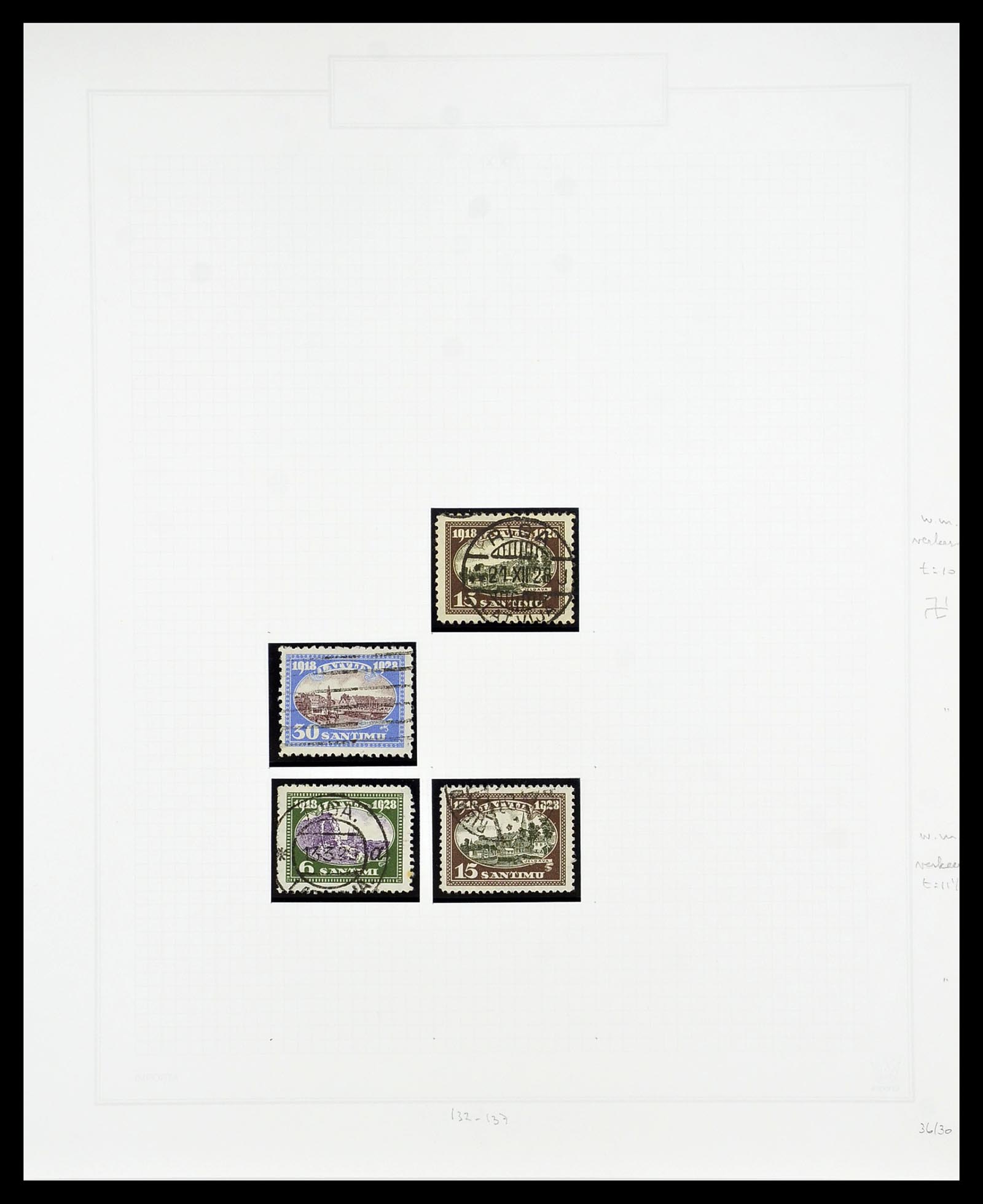 34609 046 - Postzegelverzameling 34609 Baltische Staten 1918-1990.