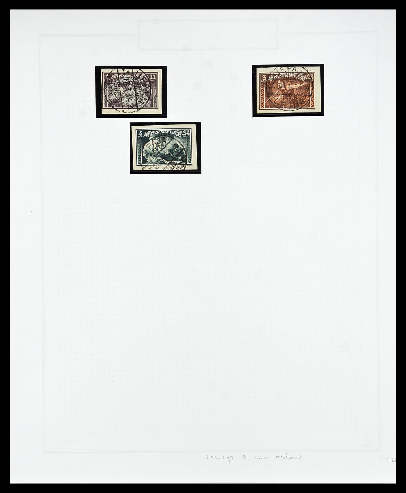34609 050 - Postzegelverzameling 34609 Baltische Staten 1918-1990.