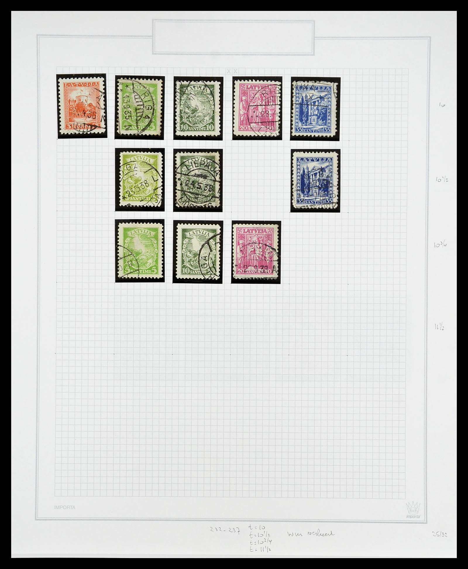 34609 053 - Postzegelverzameling 34609 Baltische Staten 1918-1990.