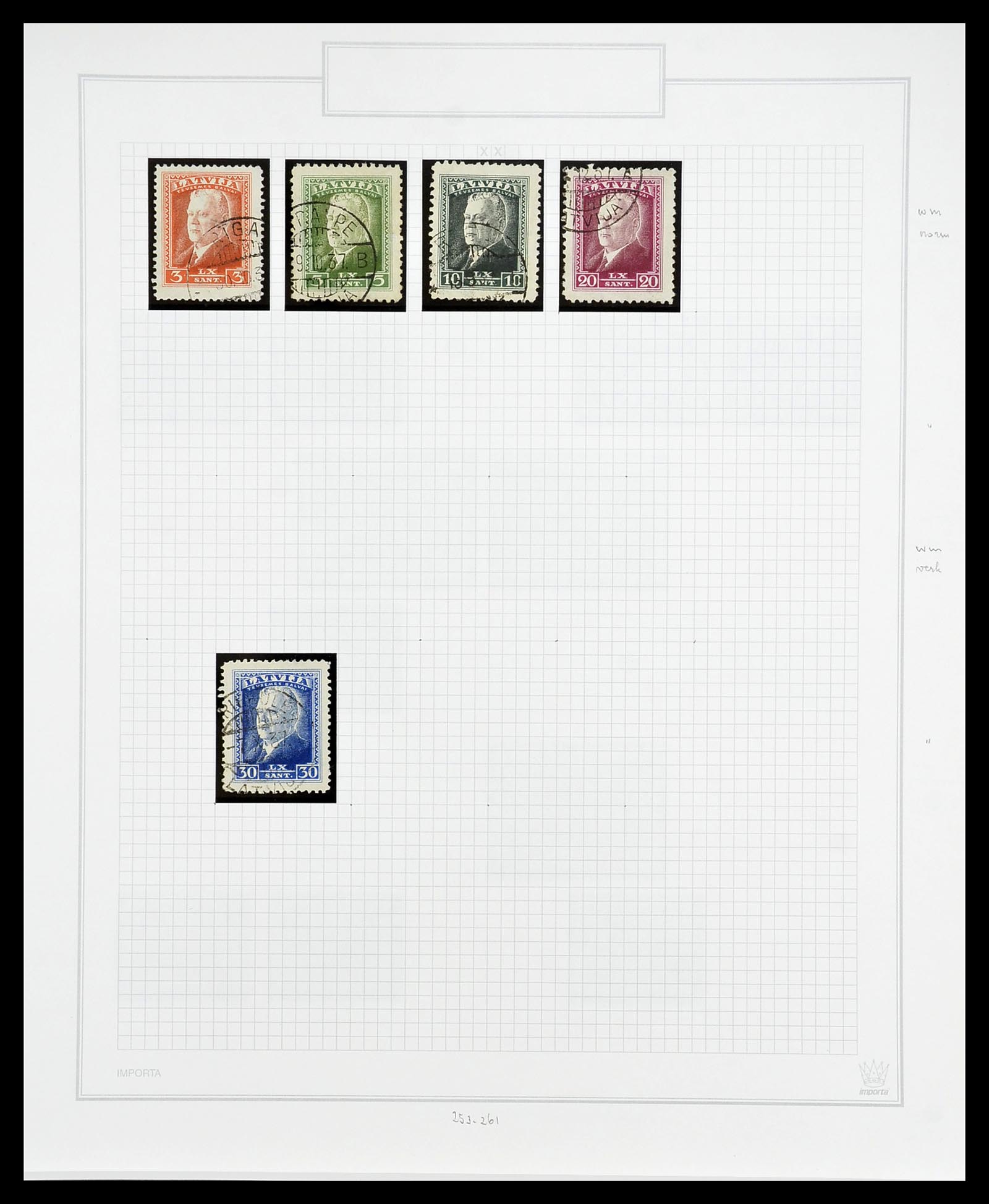 34609 055 - Postzegelverzameling 34609 Baltische Staten 1918-1990.
