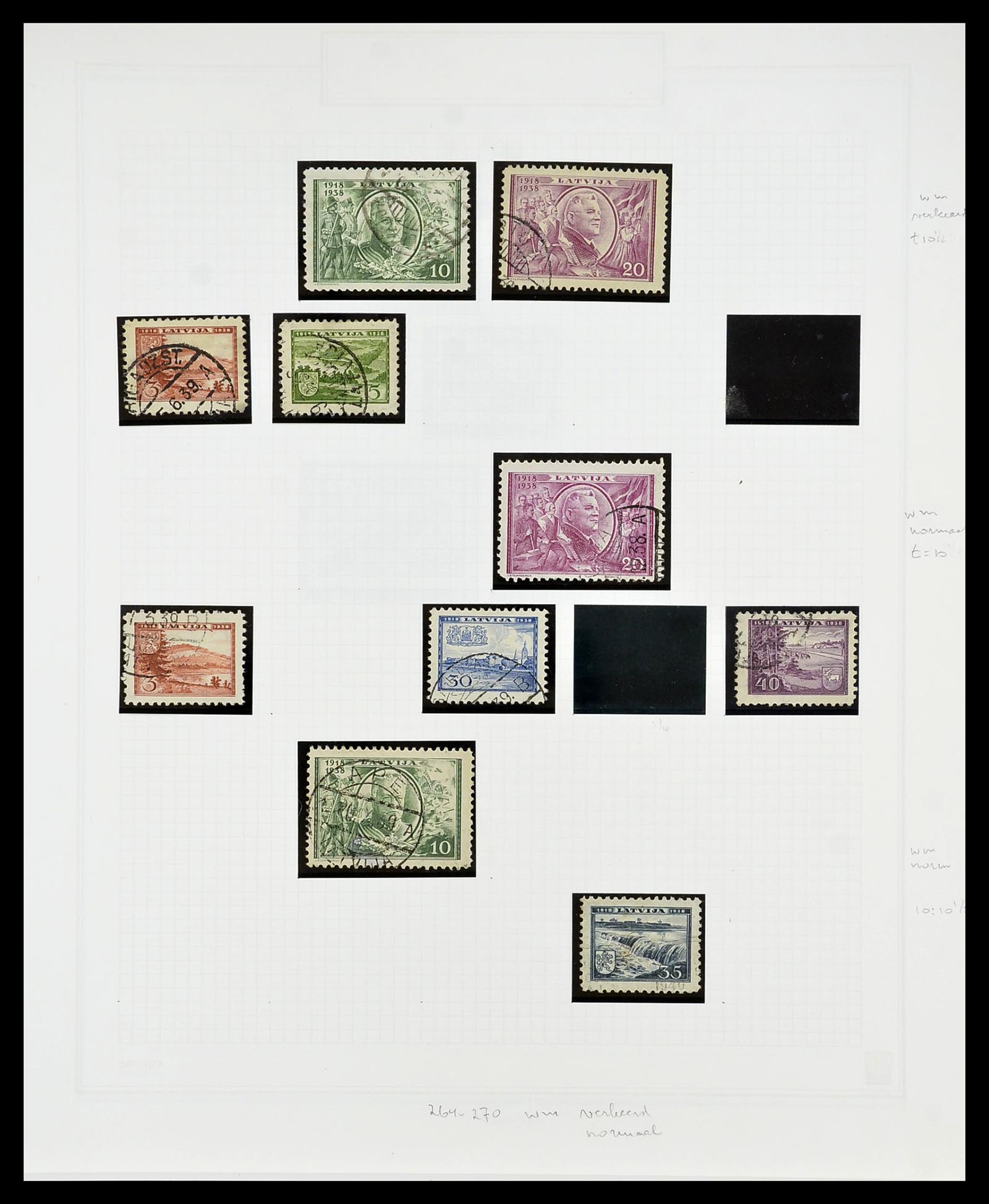 34609 057 - Postzegelverzameling 34609 Baltische Staten 1918-1990.