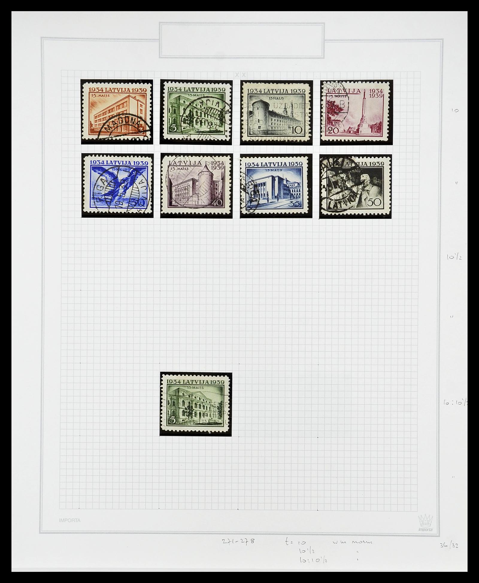 34609 059 - Postzegelverzameling 34609 Baltische Staten 1918-1990.