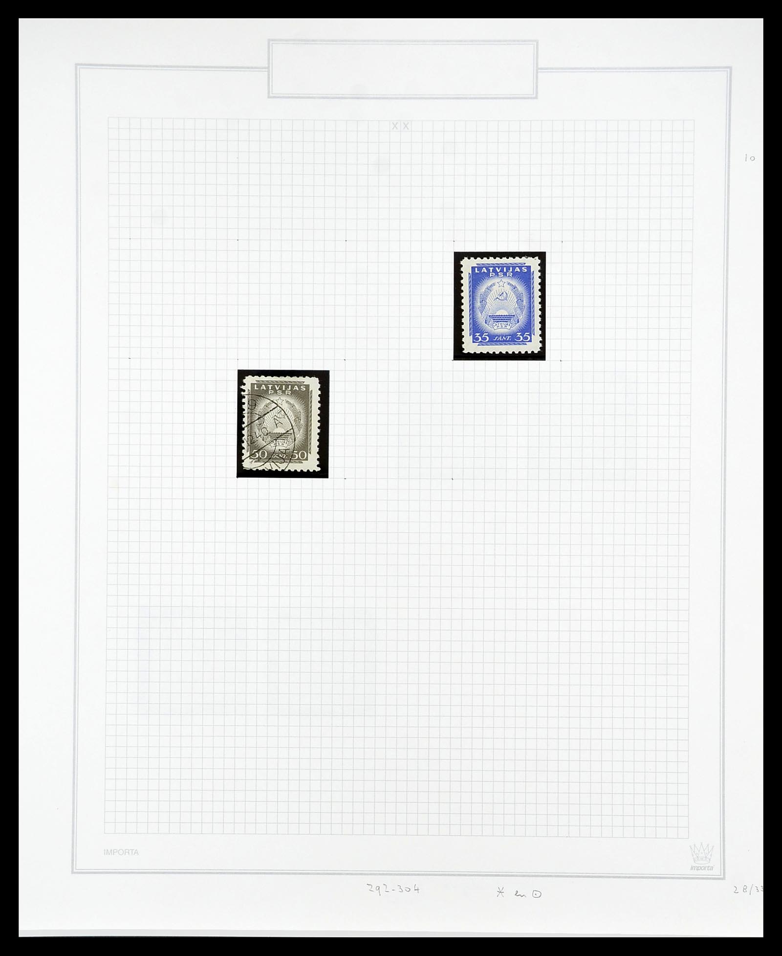 34609 064 - Postzegelverzameling 34609 Baltische Staten 1918-1990.