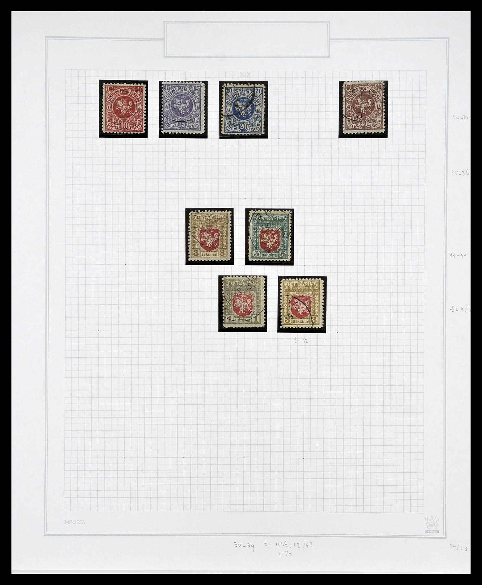 34609 066 - Postzegelverzameling 34609 Baltische Staten 1918-1990.