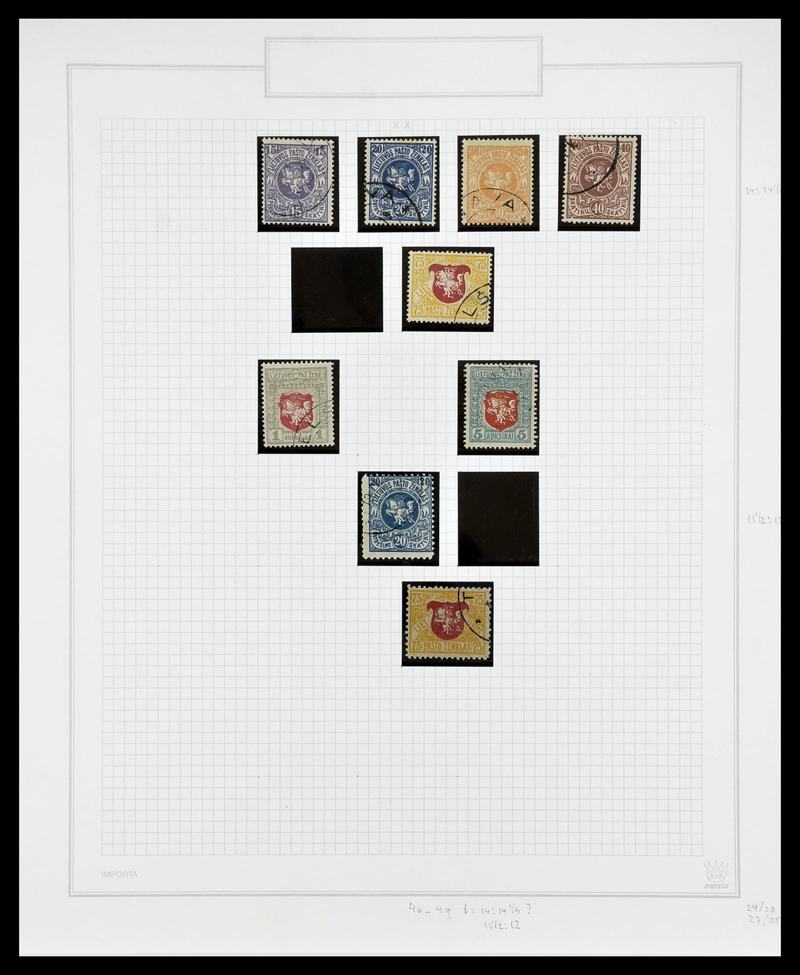 34609 067 - Postzegelverzameling 34609 Baltische Staten 1918-1990.