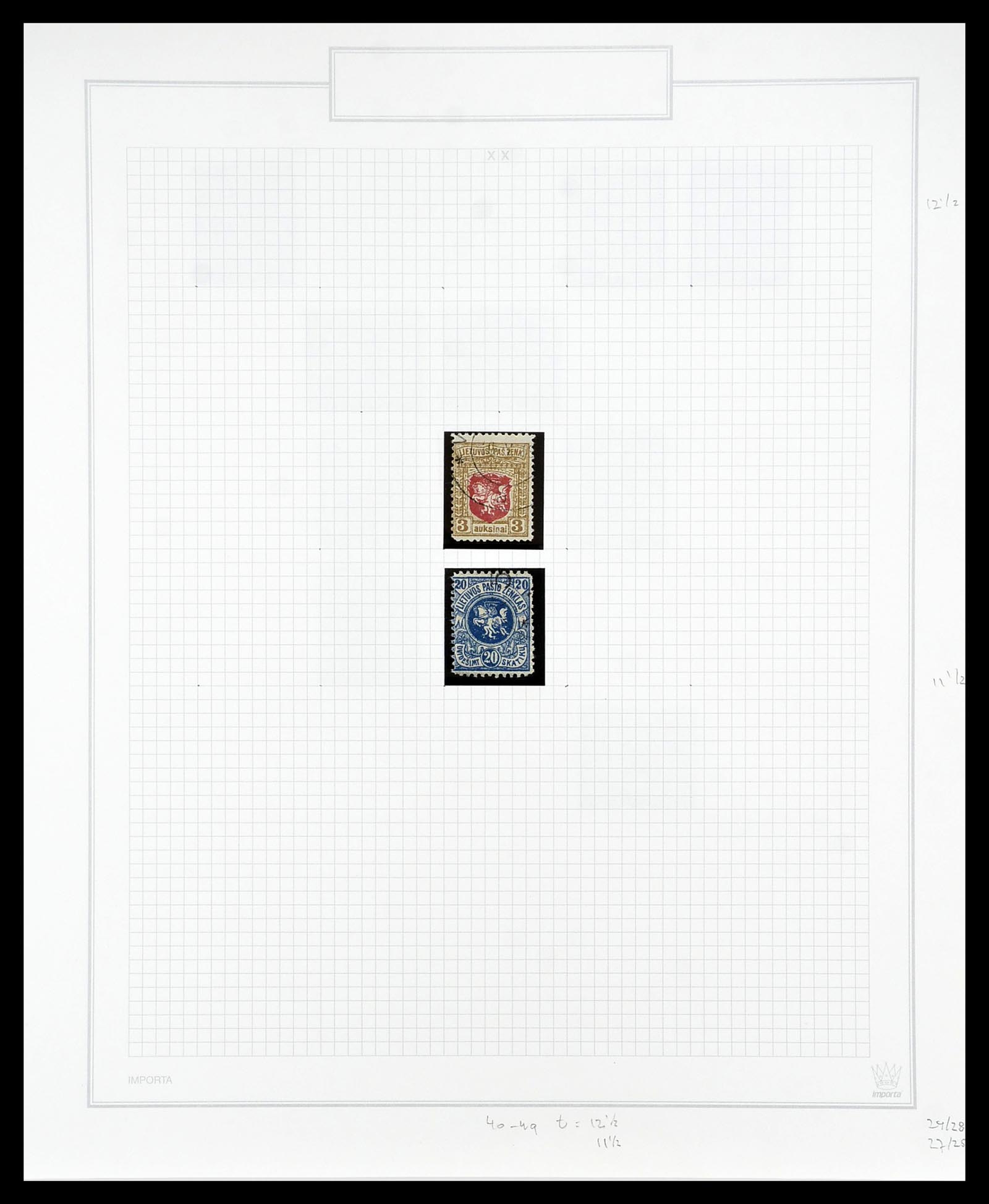 34609 068 - Postzegelverzameling 34609 Baltische Staten 1918-1990.