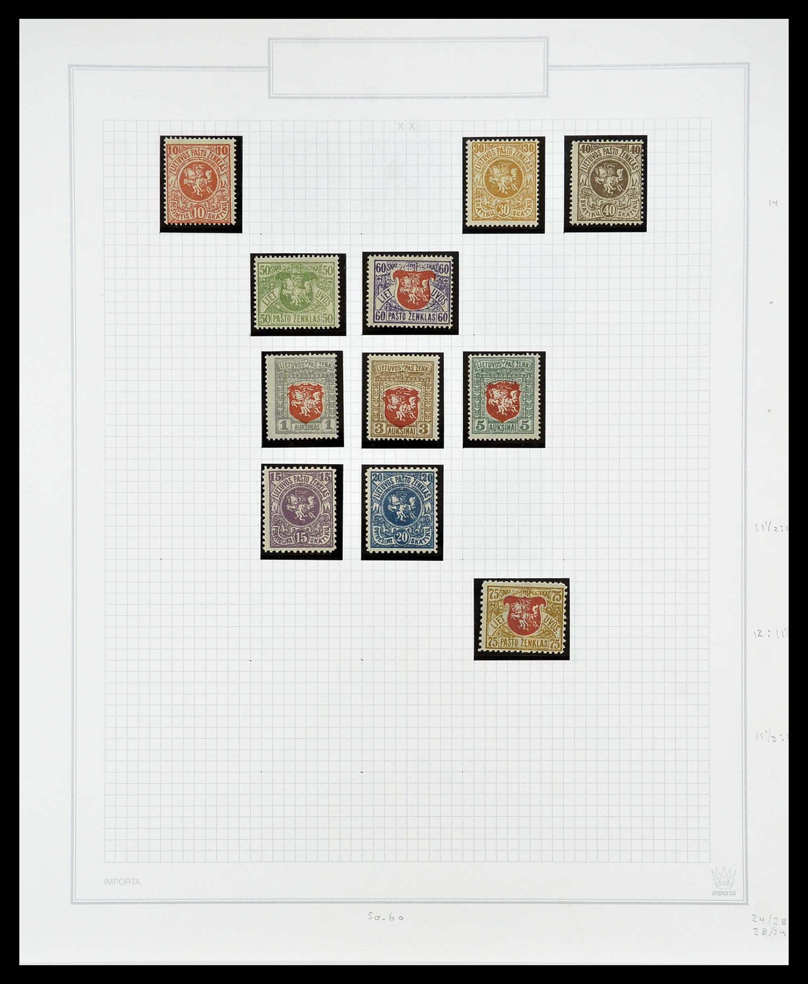 34609 069 - Postzegelverzameling 34609 Baltische Staten 1918-1990.