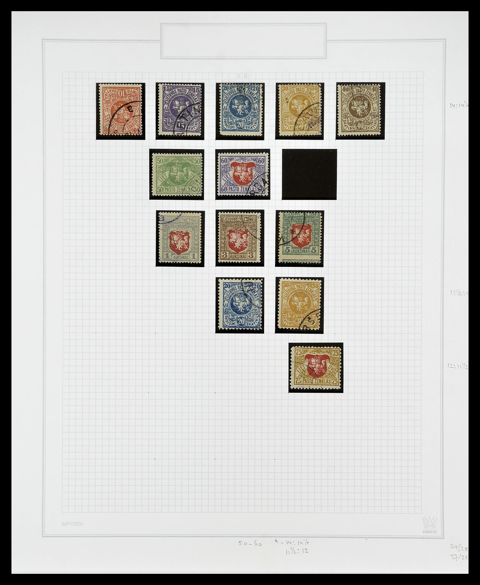 34609 070 - Postzegelverzameling 34609 Baltische Staten 1918-1990.